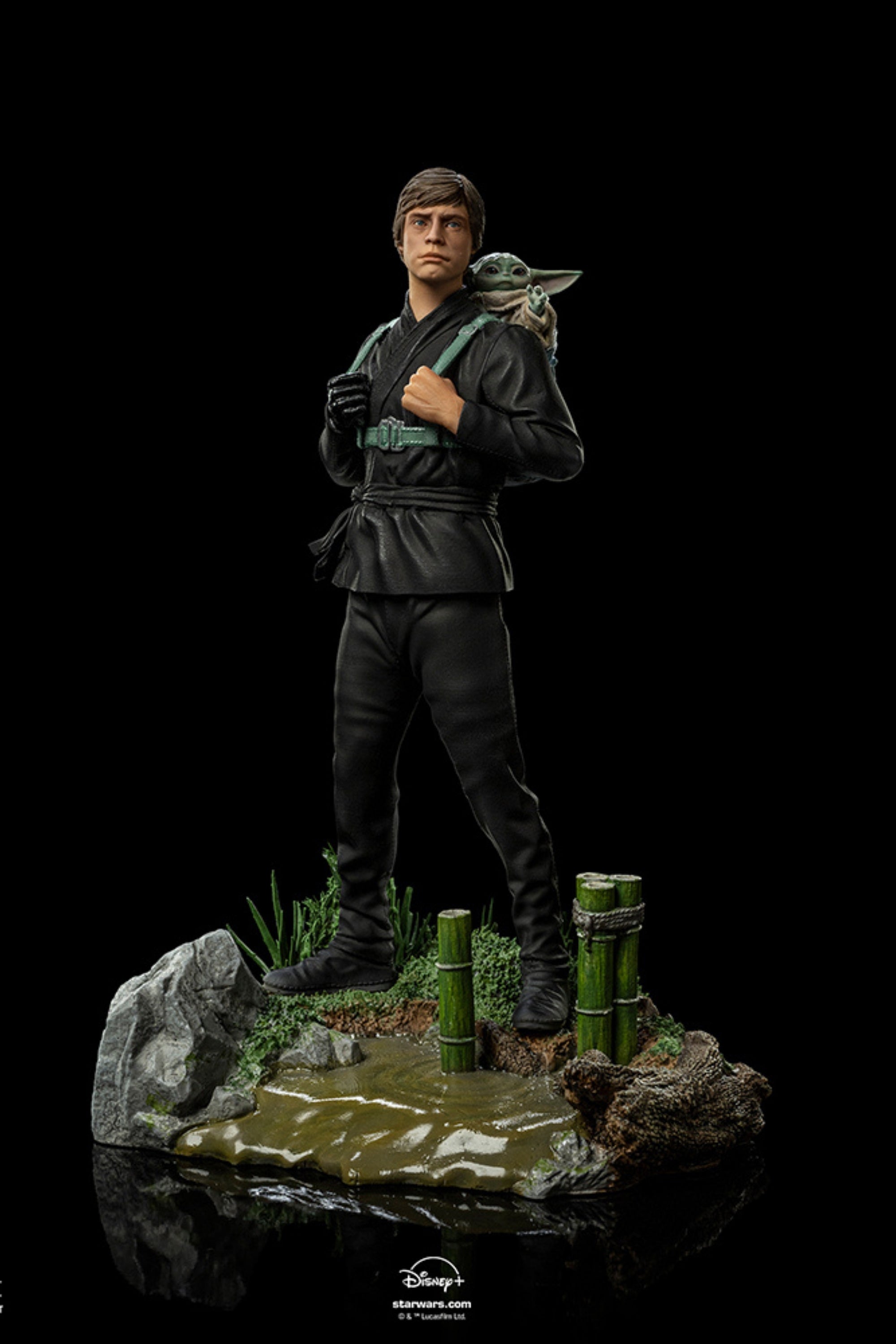 IRON STUDIOS - Luke Skywalker and Grogu Traınıng Versıon - Star Wars: The Book of Boba Fett - Art Scale 1/10