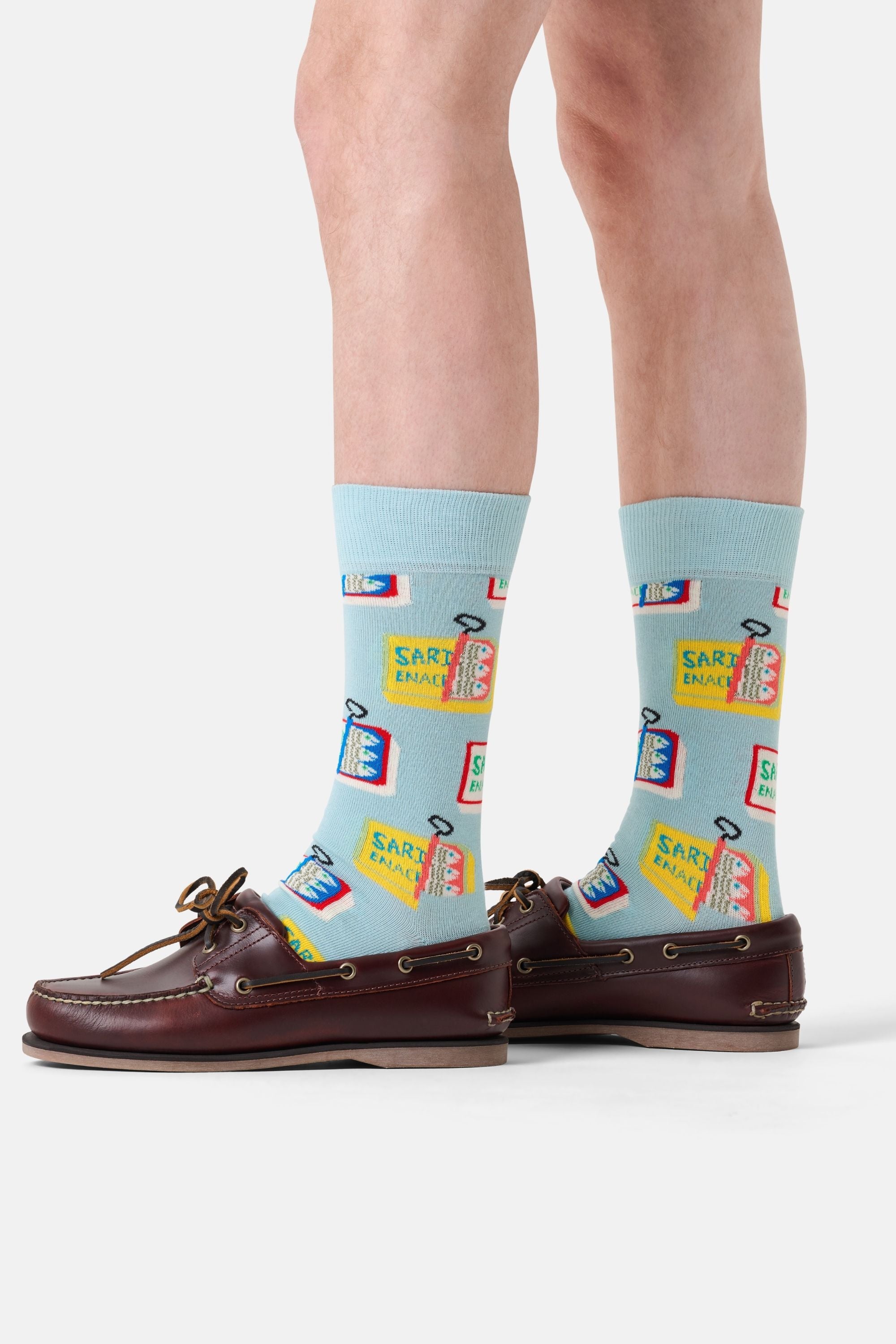 Happy Socks - Mavi Balık Desenli Çorap