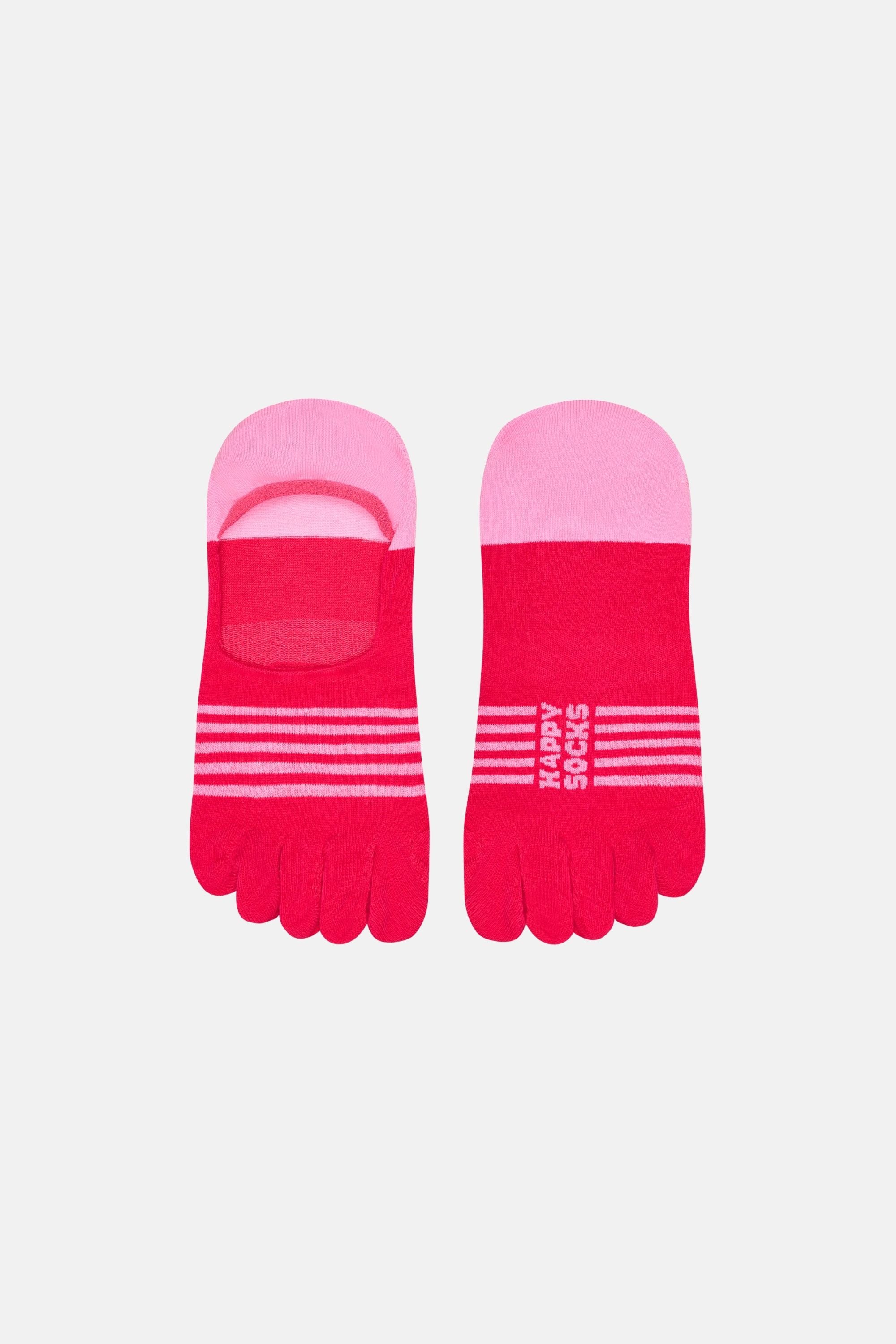 Happy Socks - Pembe Parmaklı Babet Çorap