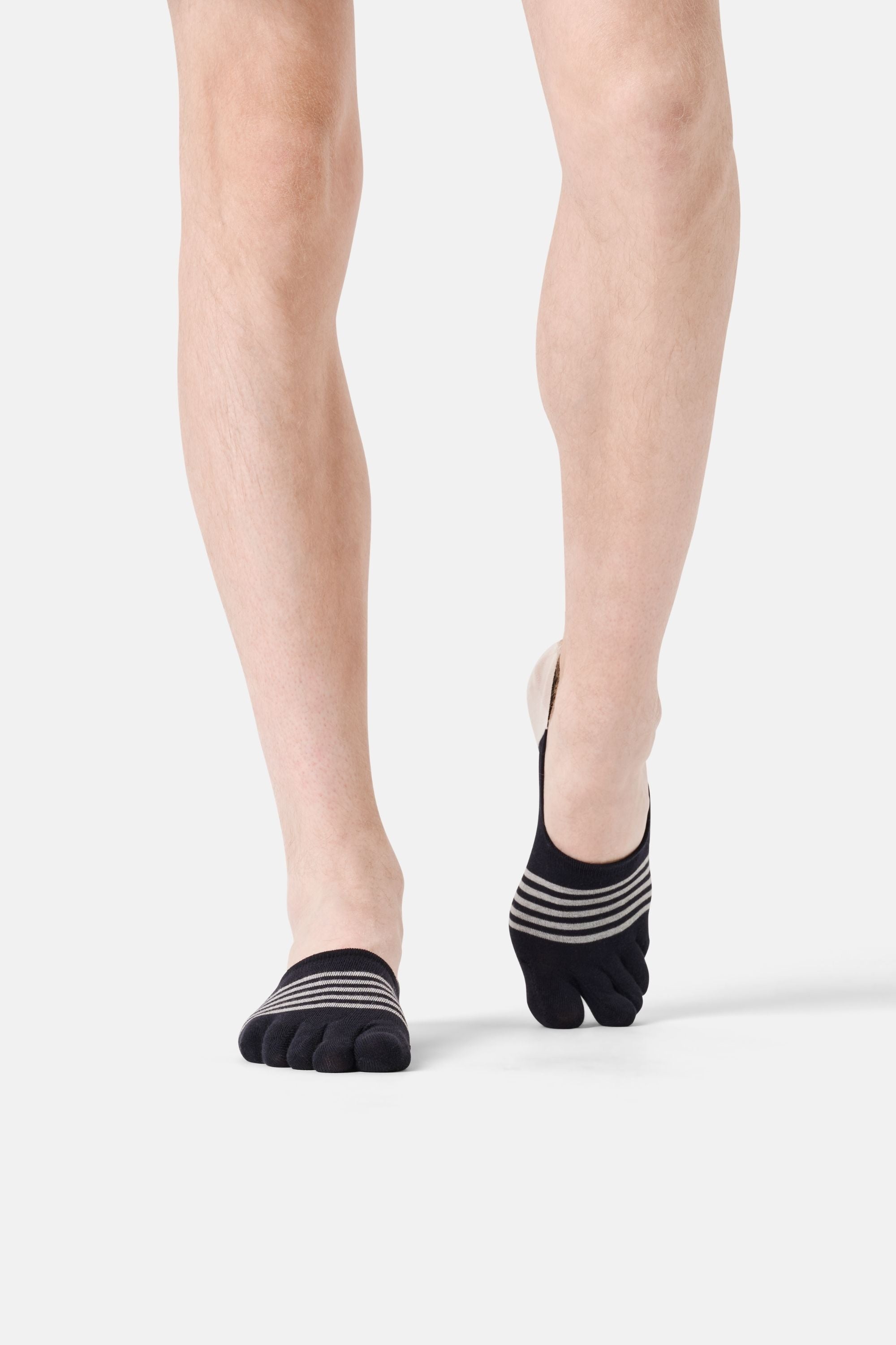 Happy Socks - Siyah Parmaklı Babet Çorap