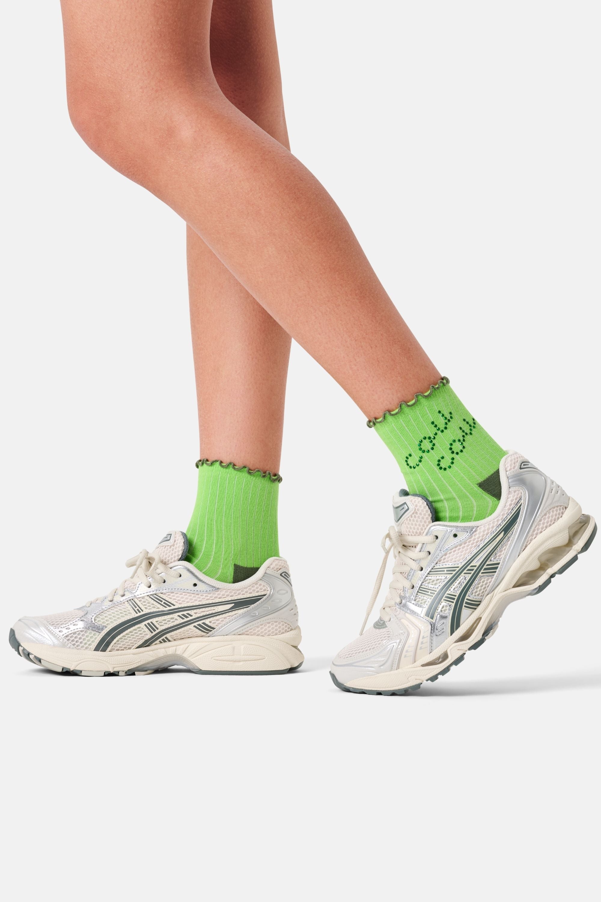 Happy Socks - Yeşil Yazılı Çorap
