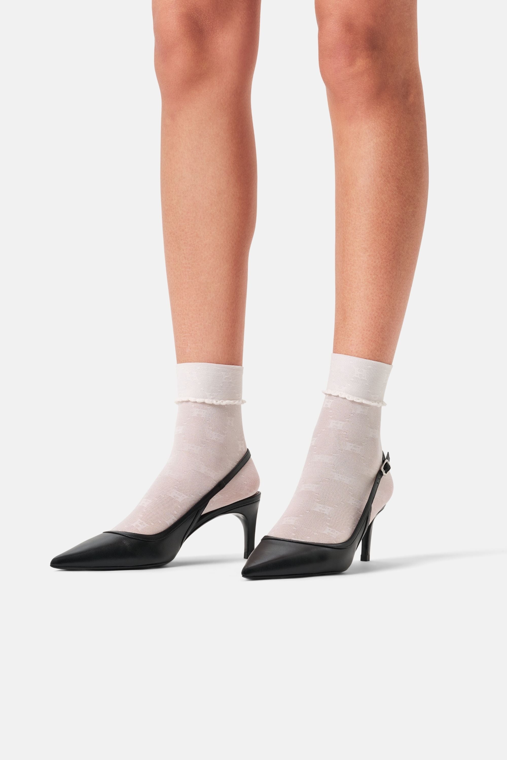 Happy Socks - Beyaz Kısa Soket Çorap