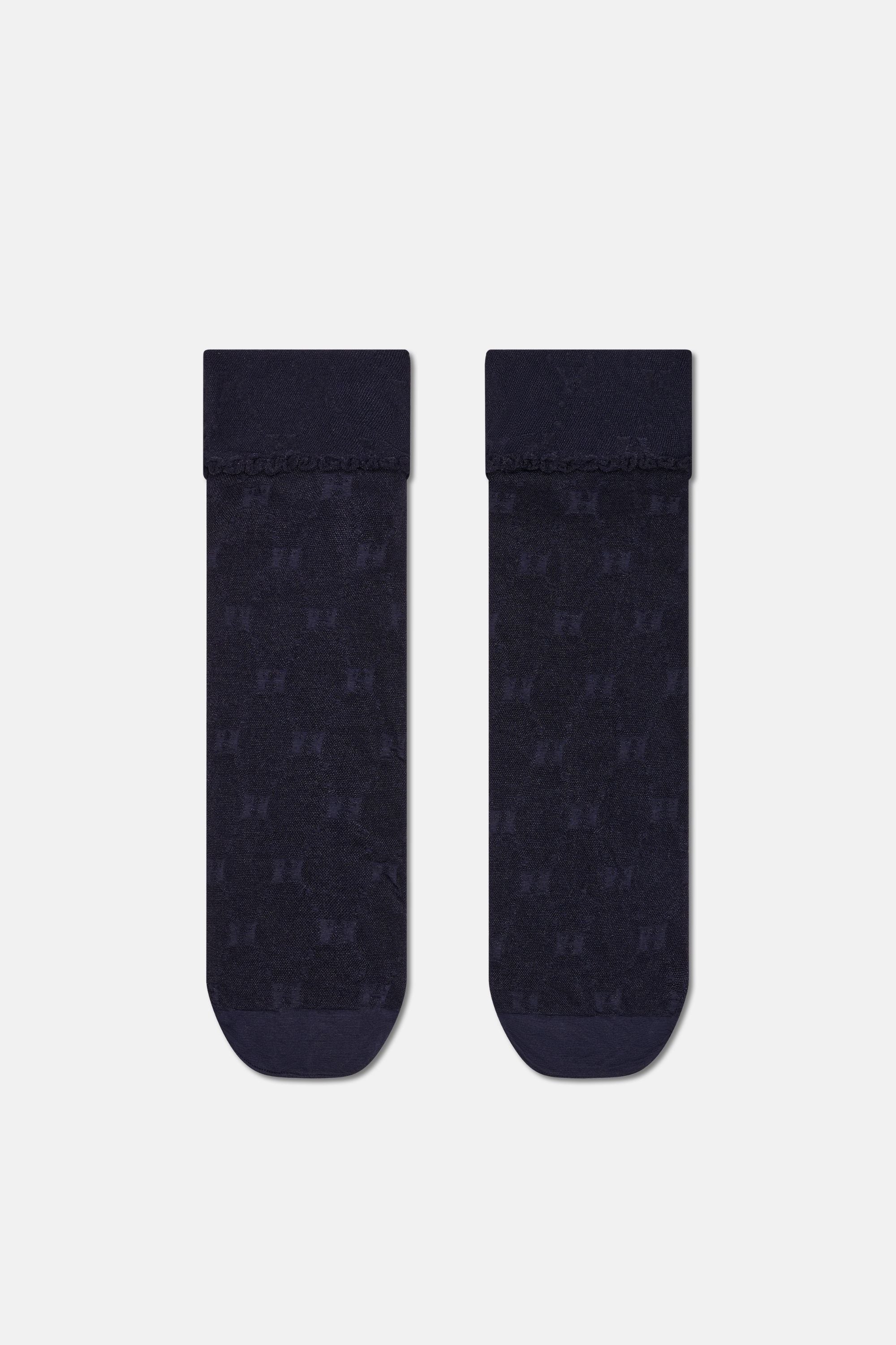 Happy Socks - Siyah Kısa Soket Çorap