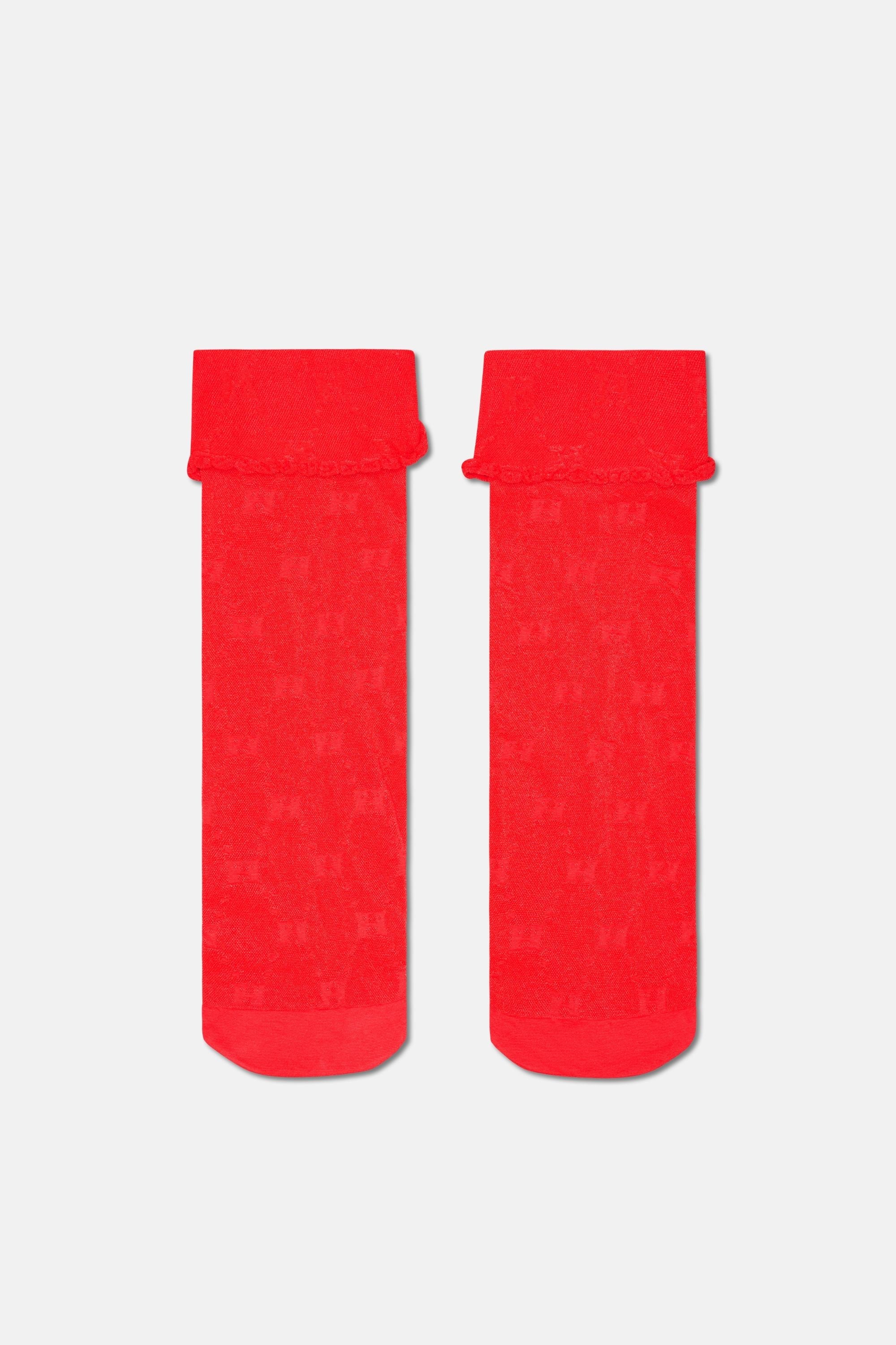 Happy Socks - Kırmızı Kısa Soket Çorap