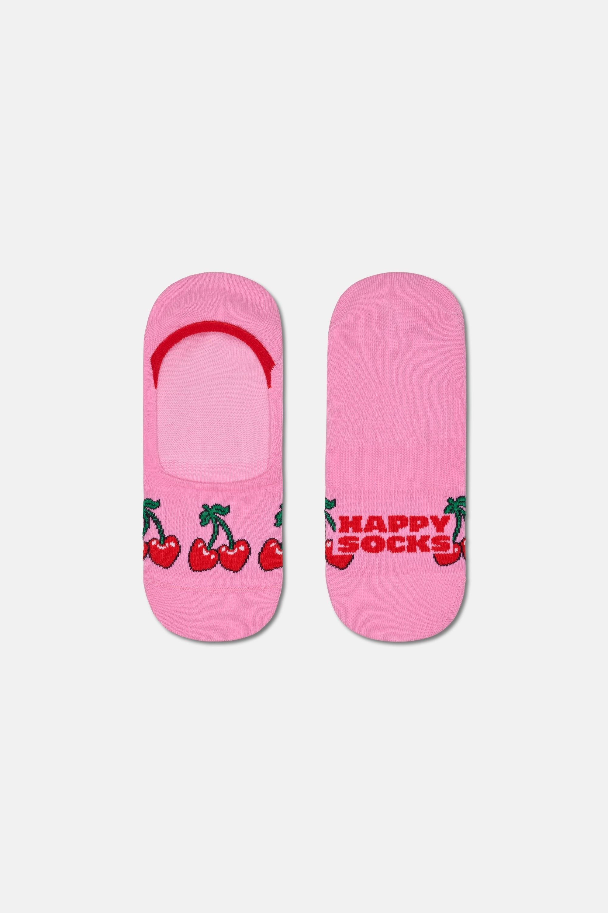 Happy Socks - Pembe Kiraz Desenli Babet Çorap