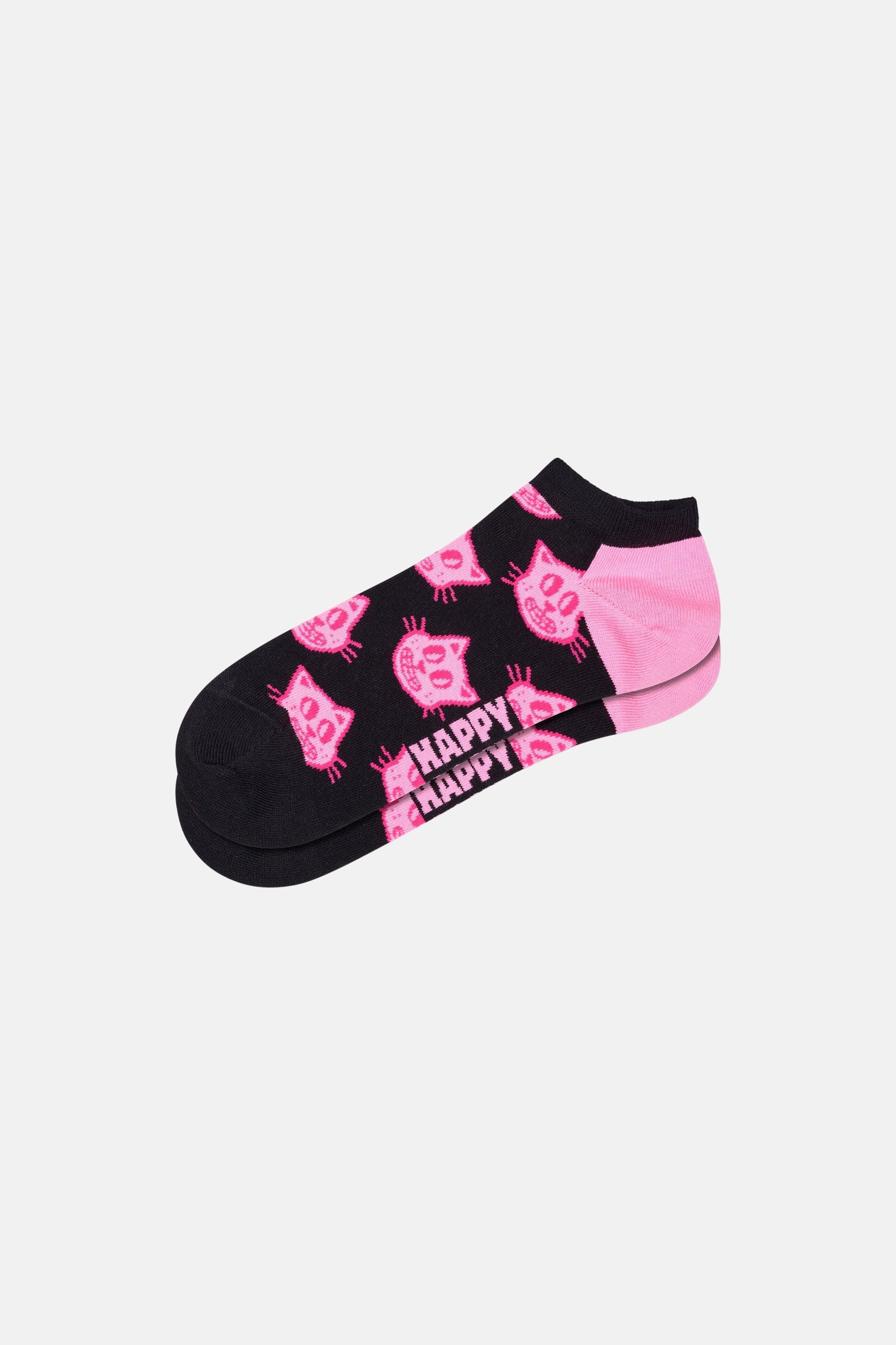 Happy Socks - Siyah Köpek Desenli Çorap