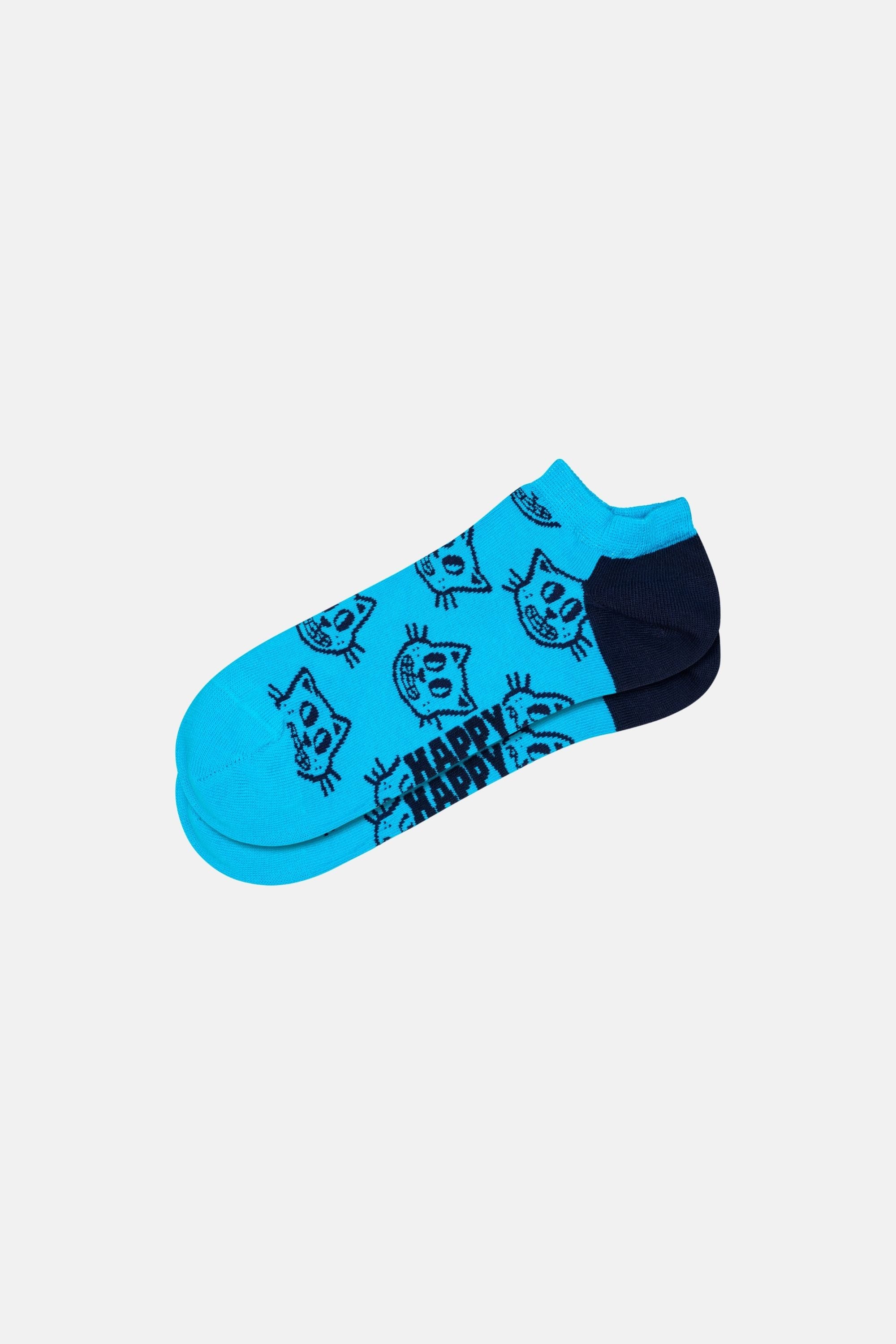 Happy Socks - Mavi Köpek Desenli Çorap