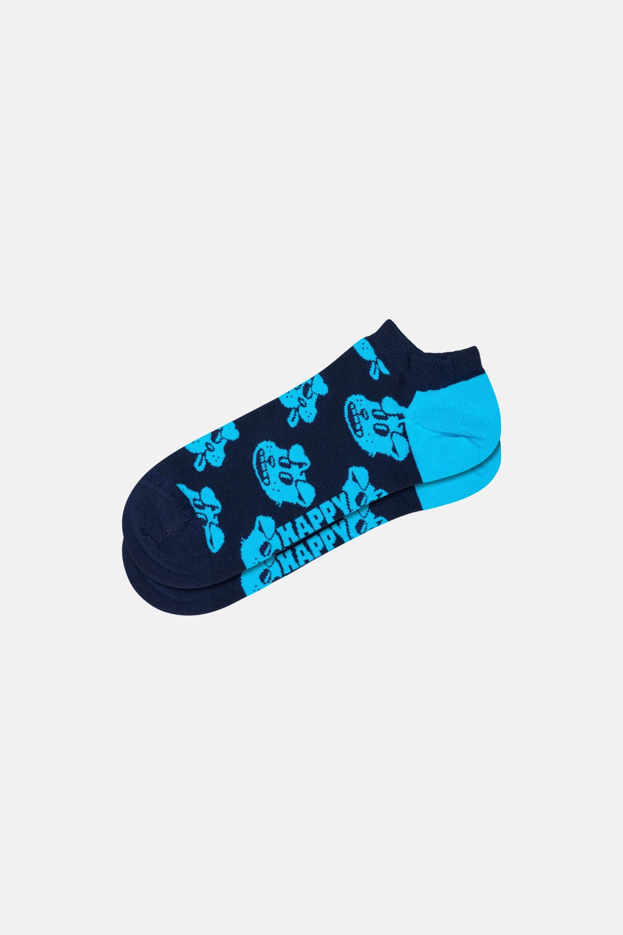 Happy Socks - Lacivert Köpek Desenli Çorap
