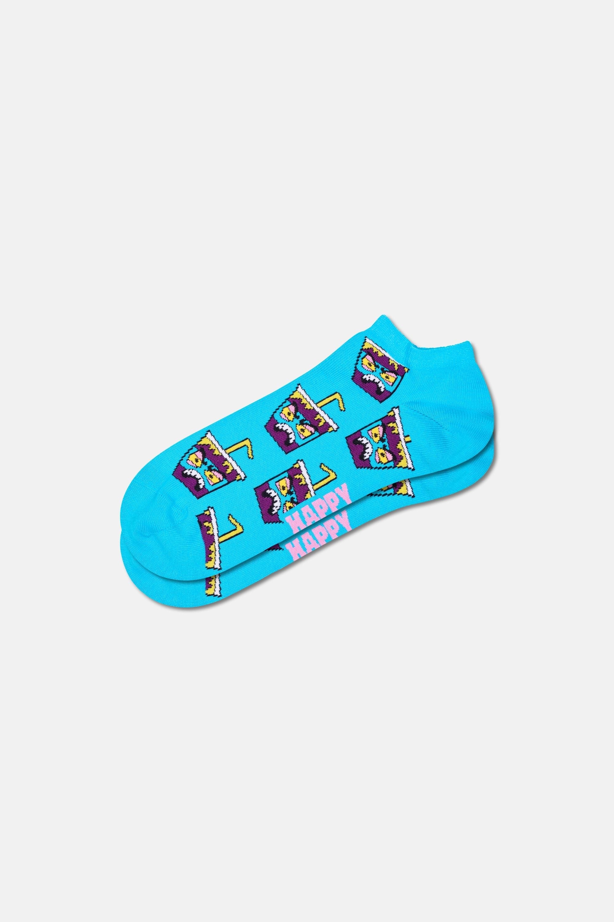Happy Socks - Mavi İçecek Desenli Çorap