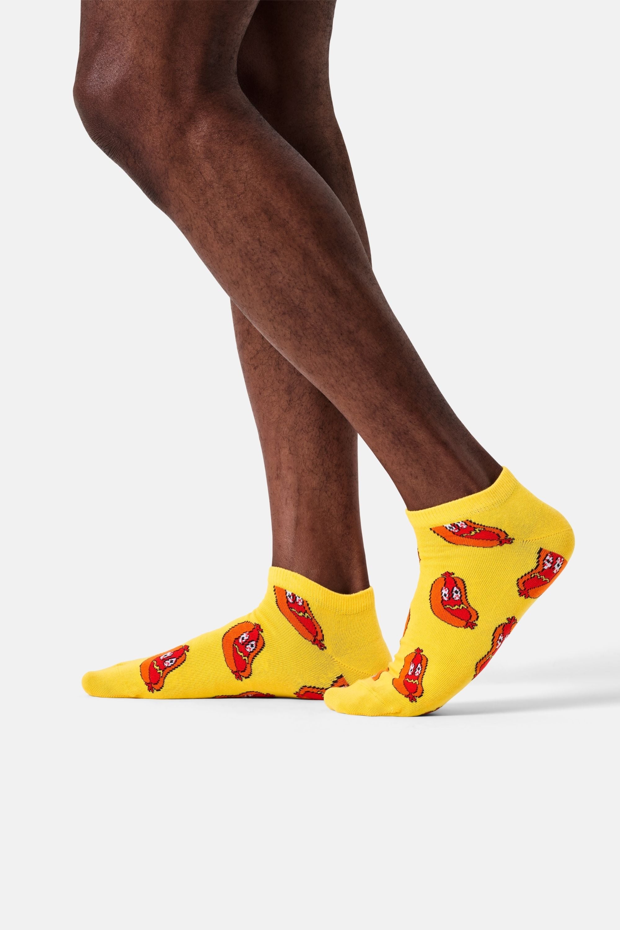 Happy Socks - Sarı Sosis Desenli Çorap