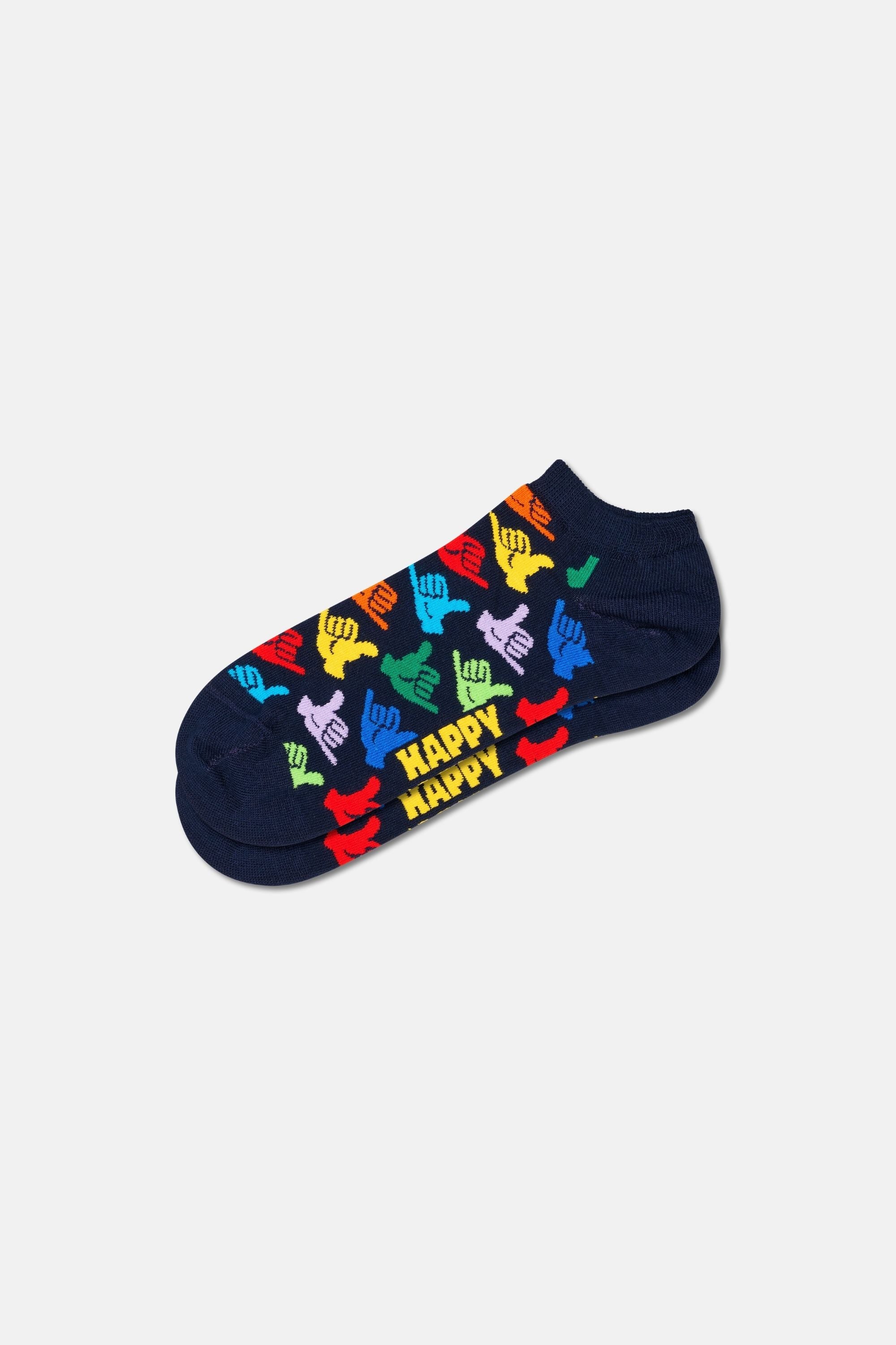 Happy Socks - Lacivert El Desenli Çorap