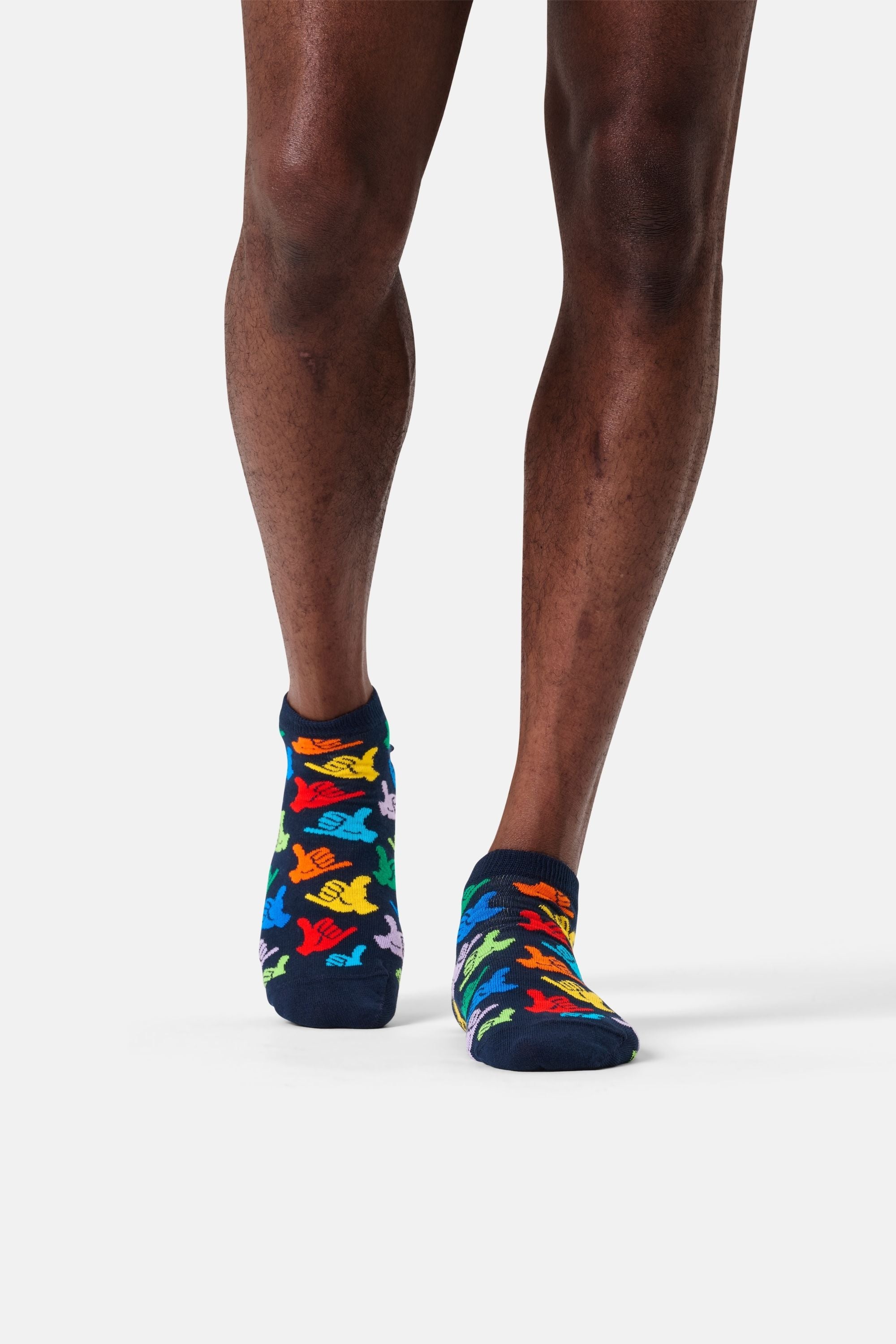 Happy Socks - Lacivert El Desenli Çorap
