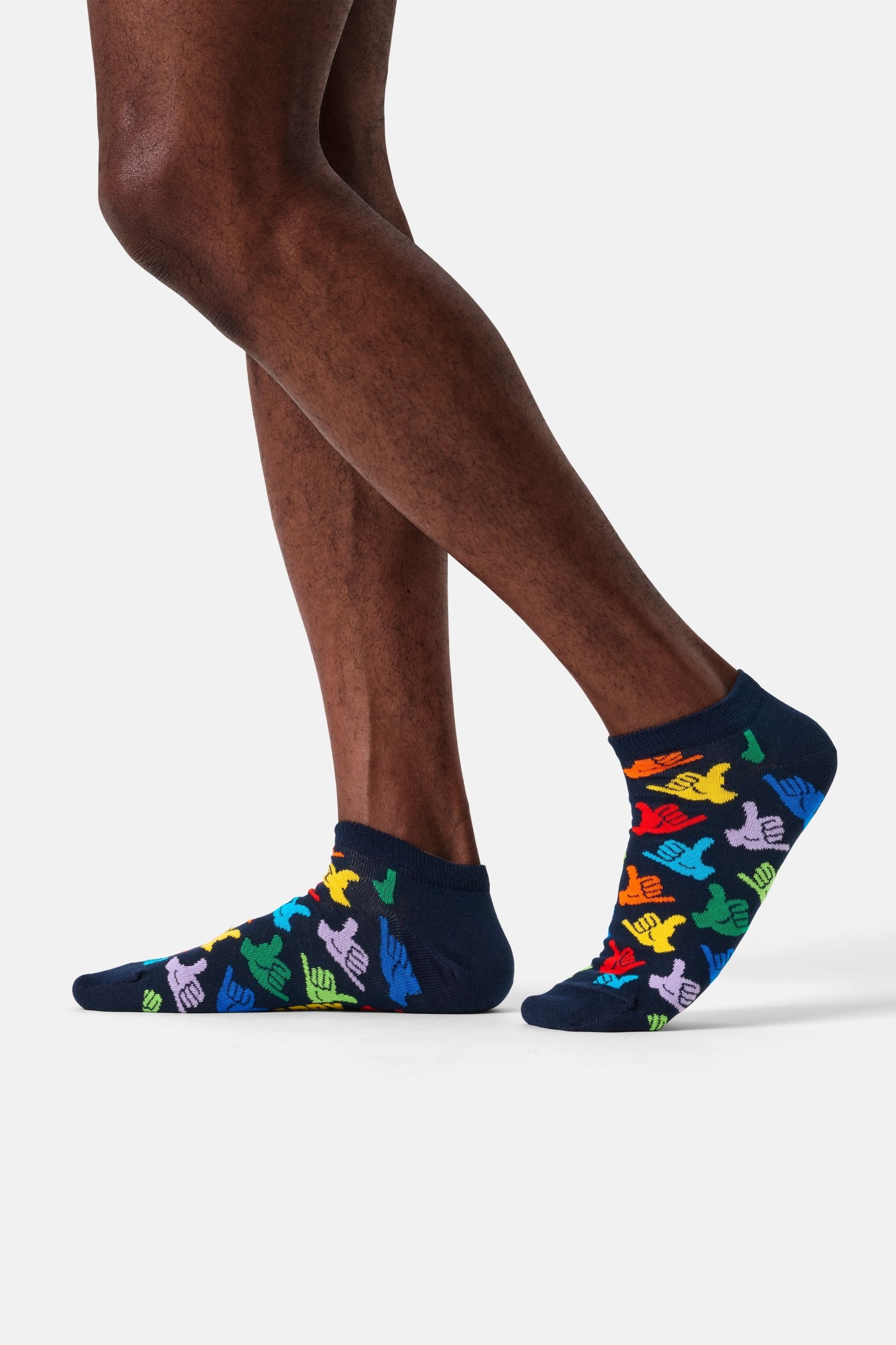 Happy Socks - Lacivert El Desenli Çorap