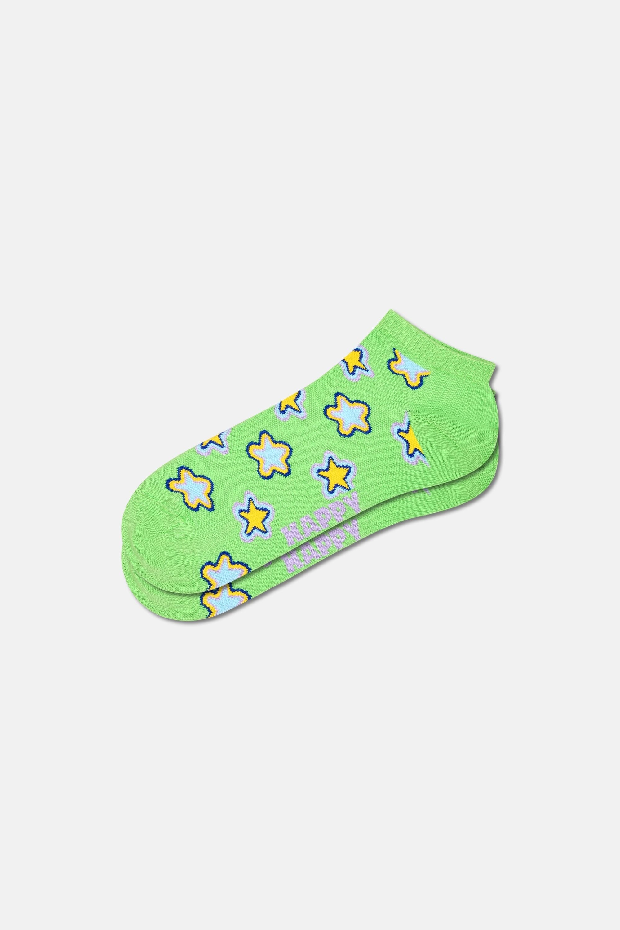 Happy Socks - Yeşil Yıldız Desenli Çorap