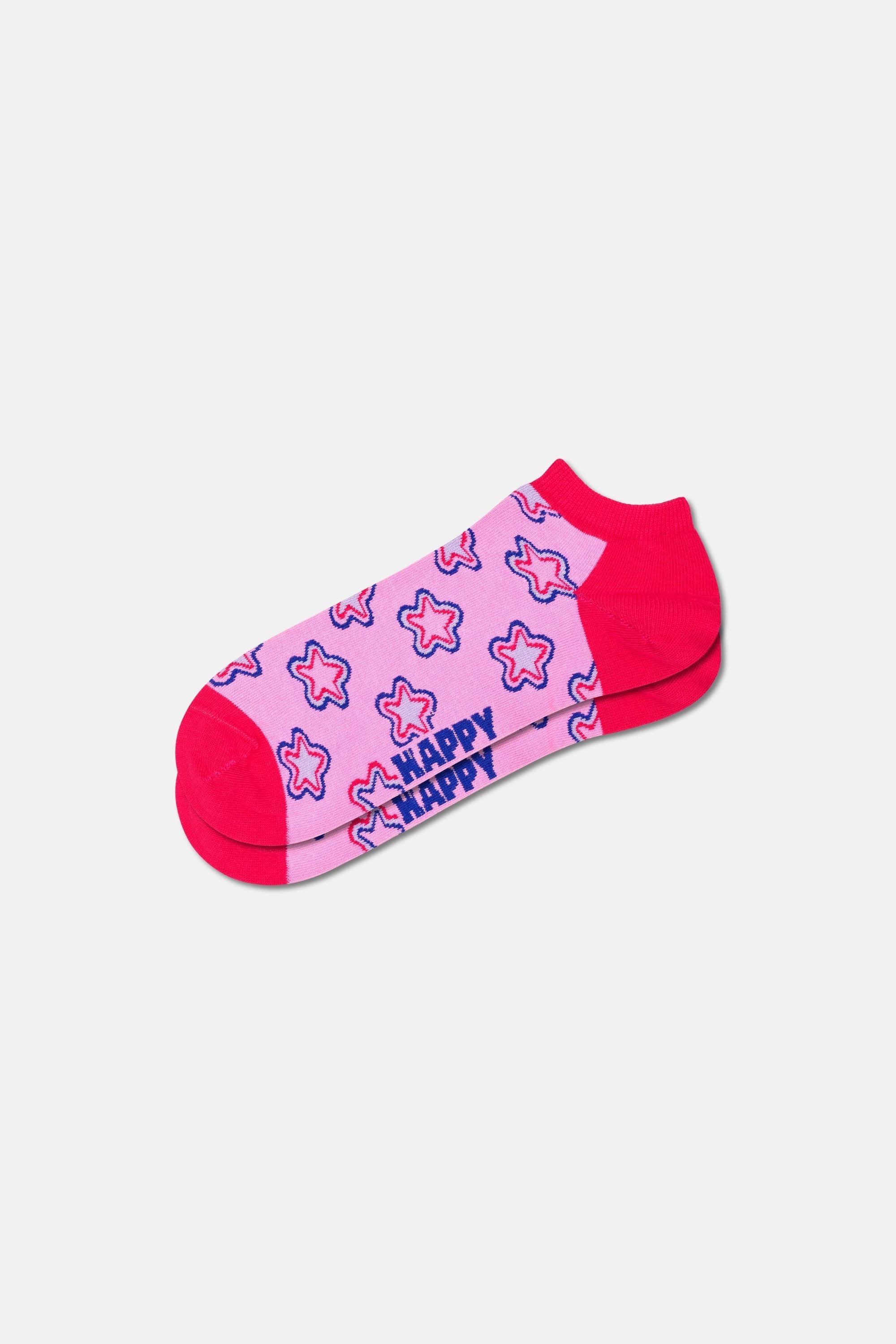 Happy Socks - Pembe Yıldız Desenli Çorap