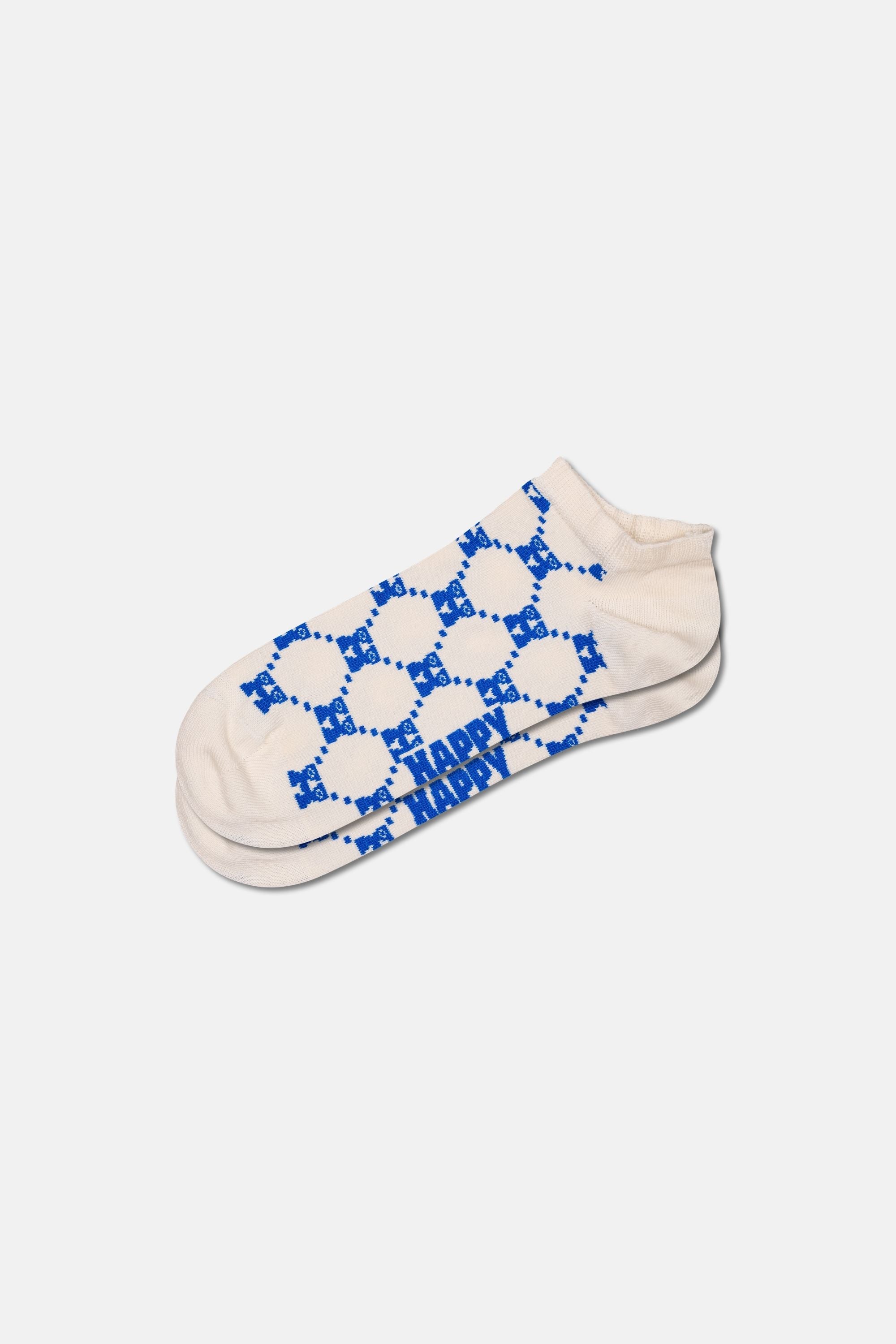 Happy Socks - Beyaz Logo Desenli Çorap