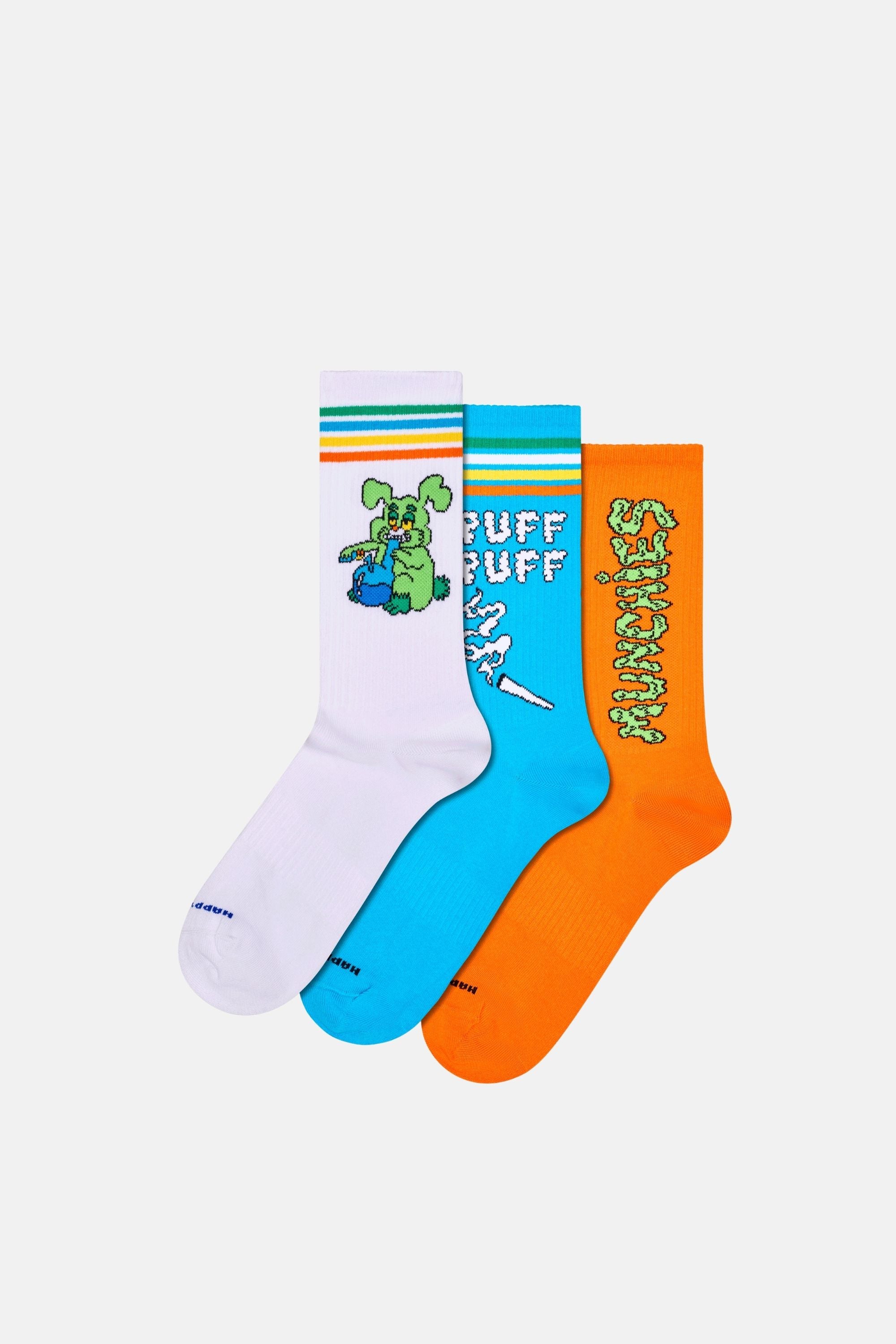 Happy Socks - Çok Renkli Sneaker Çorap