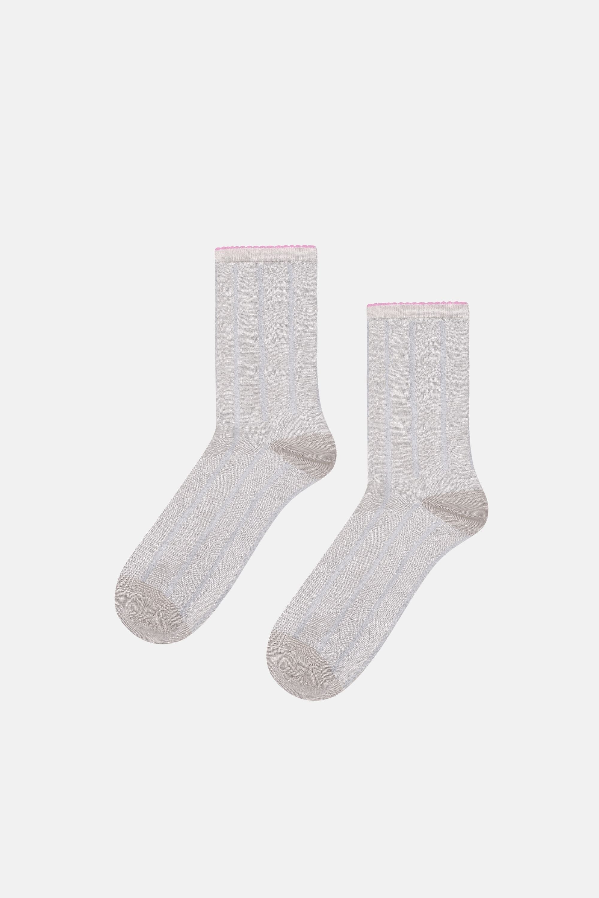 Happy Socks - Gri Simli Çorap