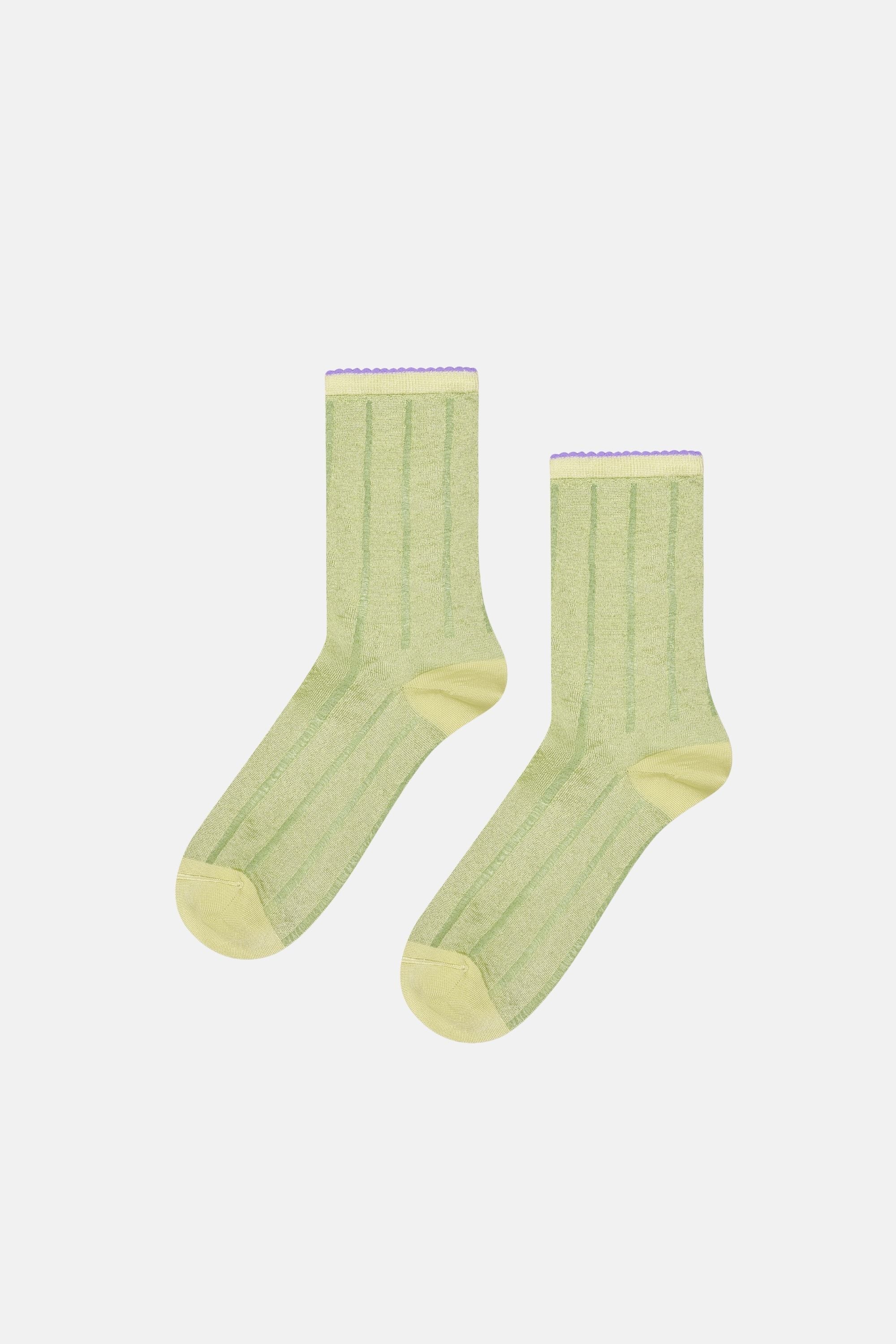 Happy Socks - Yeşil Simli Çorap