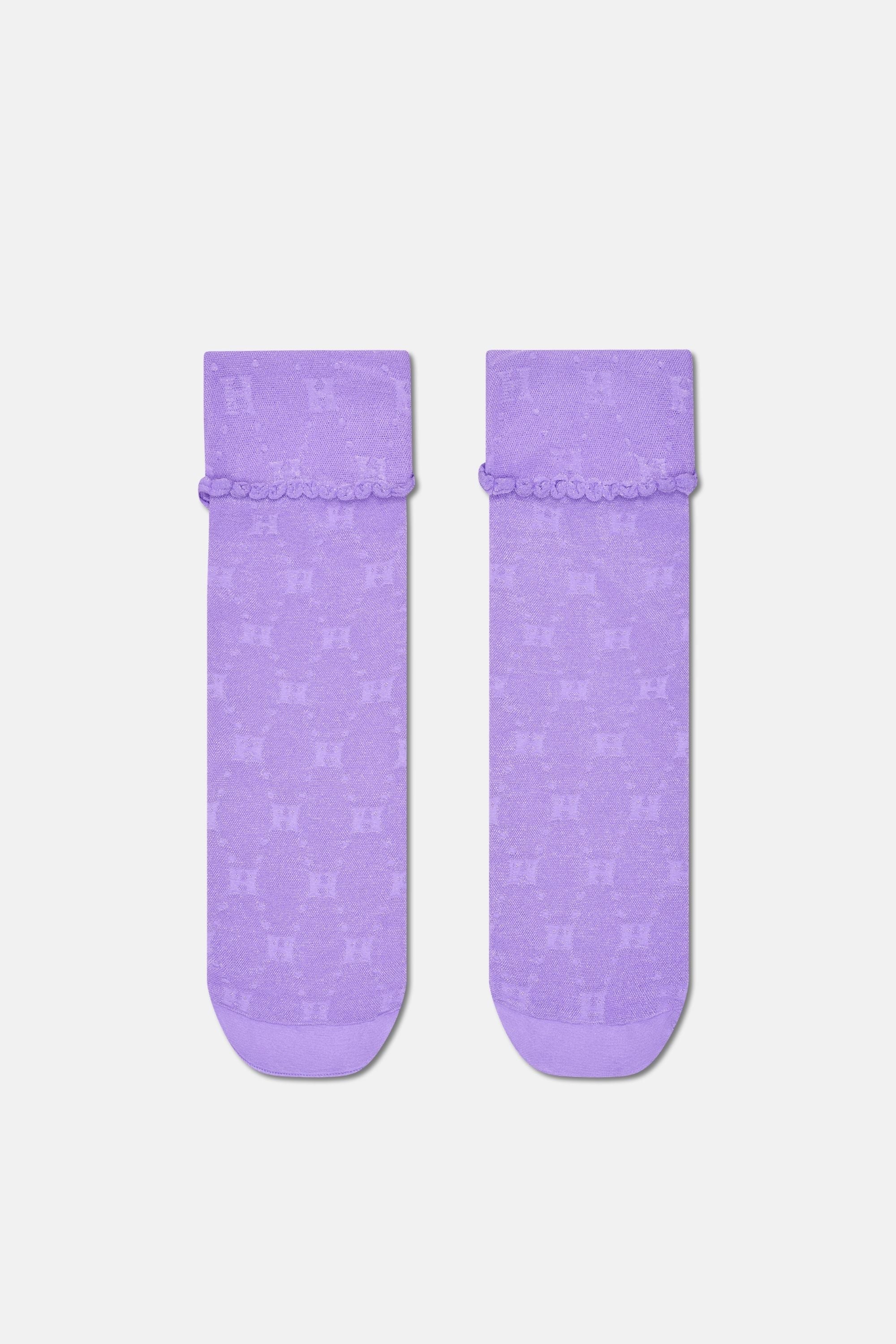 Happy Socks - Mor Kısa Soket Çorap