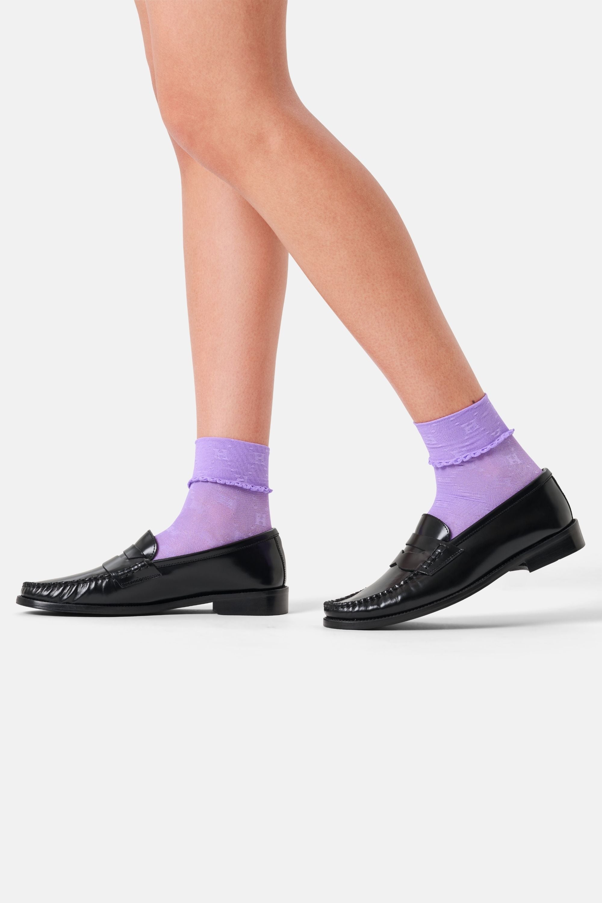 Happy Socks - Mor Kısa Soket Çorap