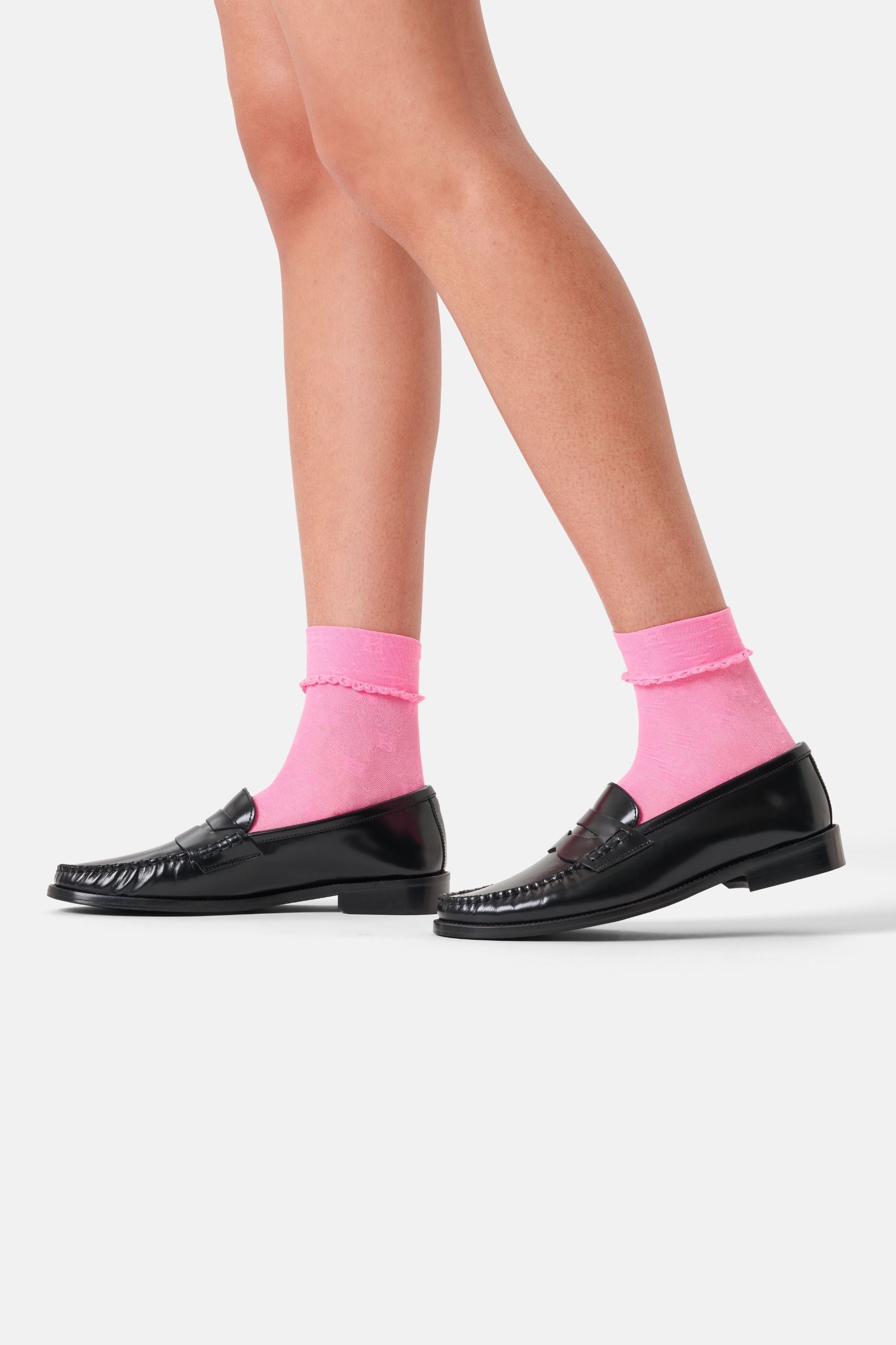 Happy Socks - Pembe Kısa Soket Çorap