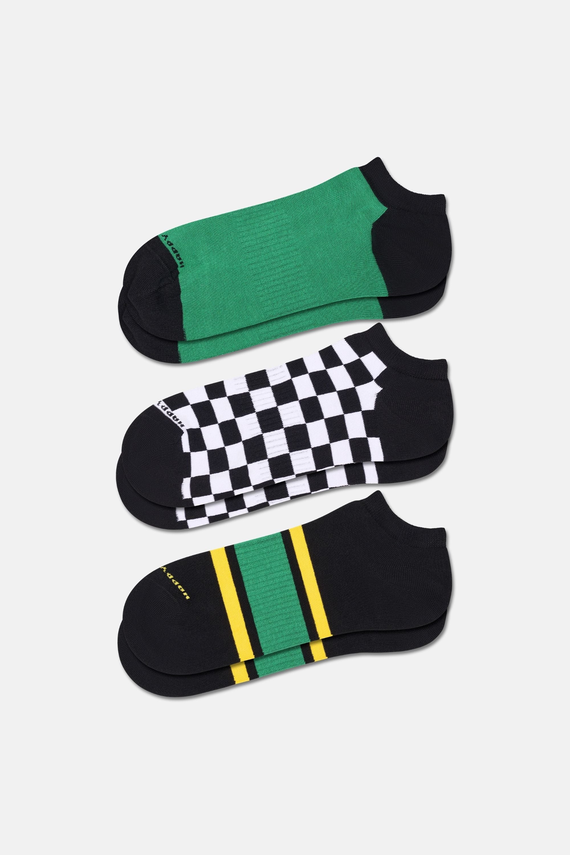 Happy Socks - Çok Renkli 3Lü Sneaker Çorap Seti