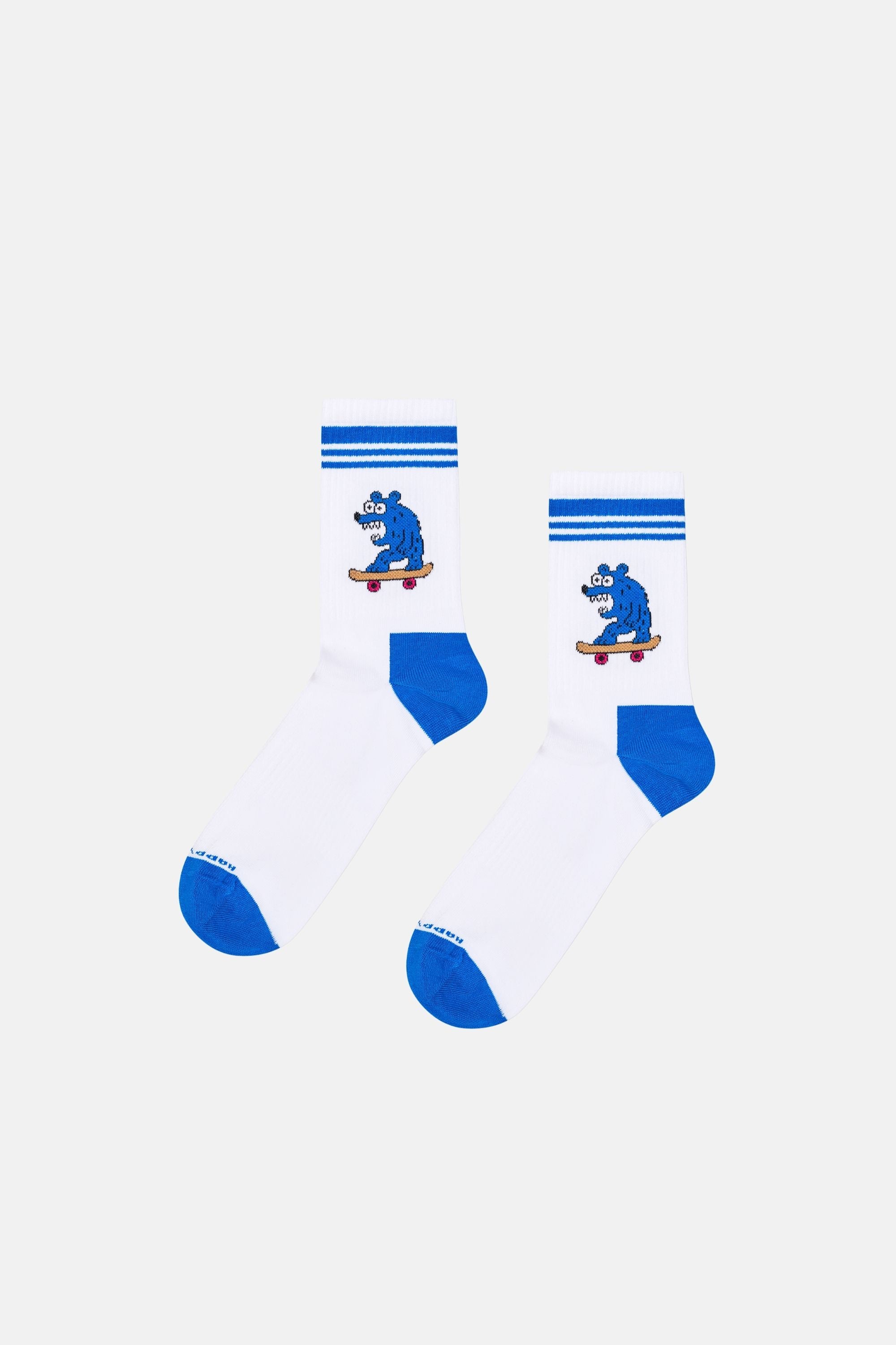 Happy Socks - Beyaz 3Lü Sneaker Çorap Seti