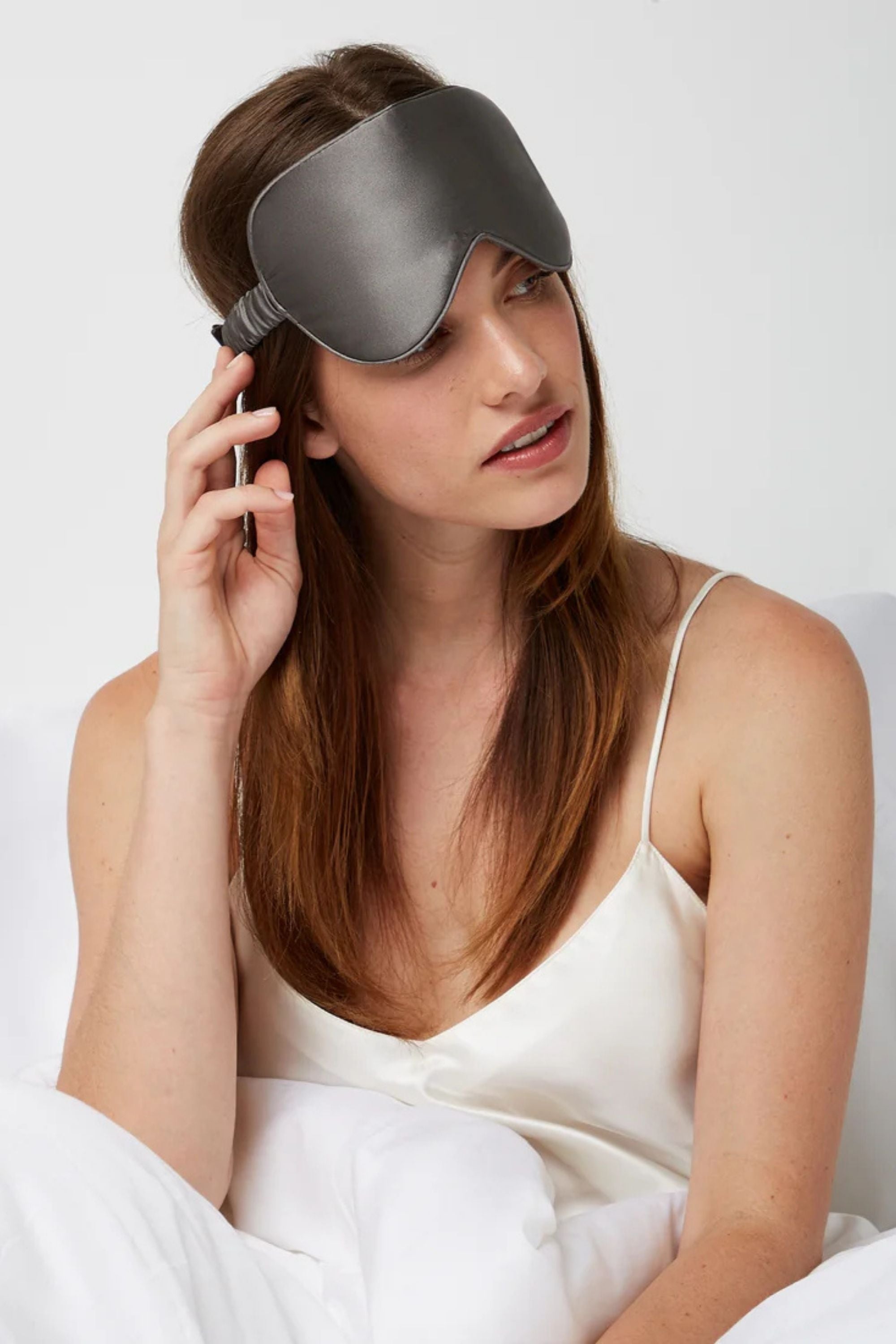 Dore & Rose - Klasik Uyku Maskesi Koyu Gri