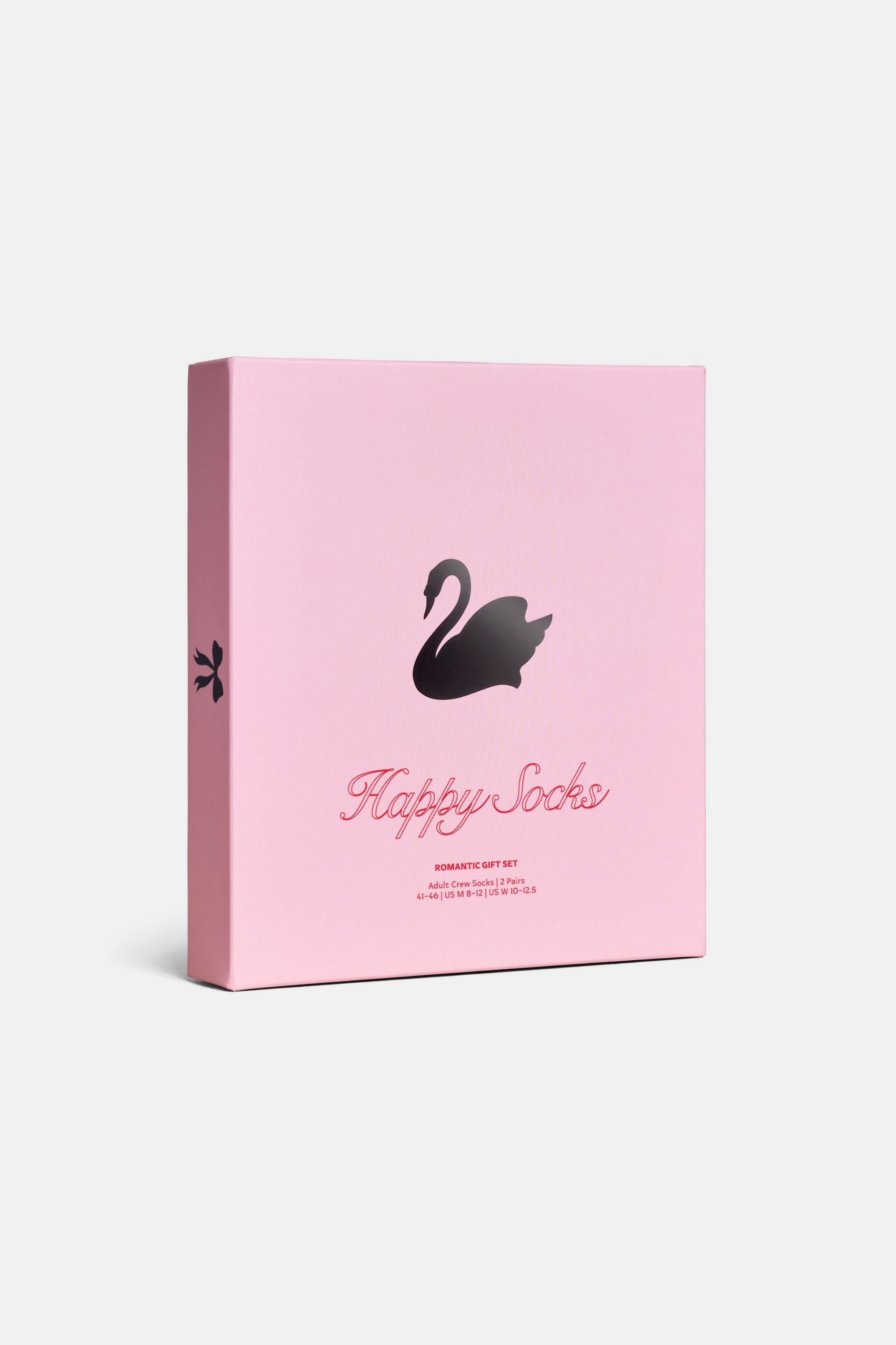 Happy Socks - Kadın Siyah Kuğu Desenli Pamuklu 2’li Çorap Seti