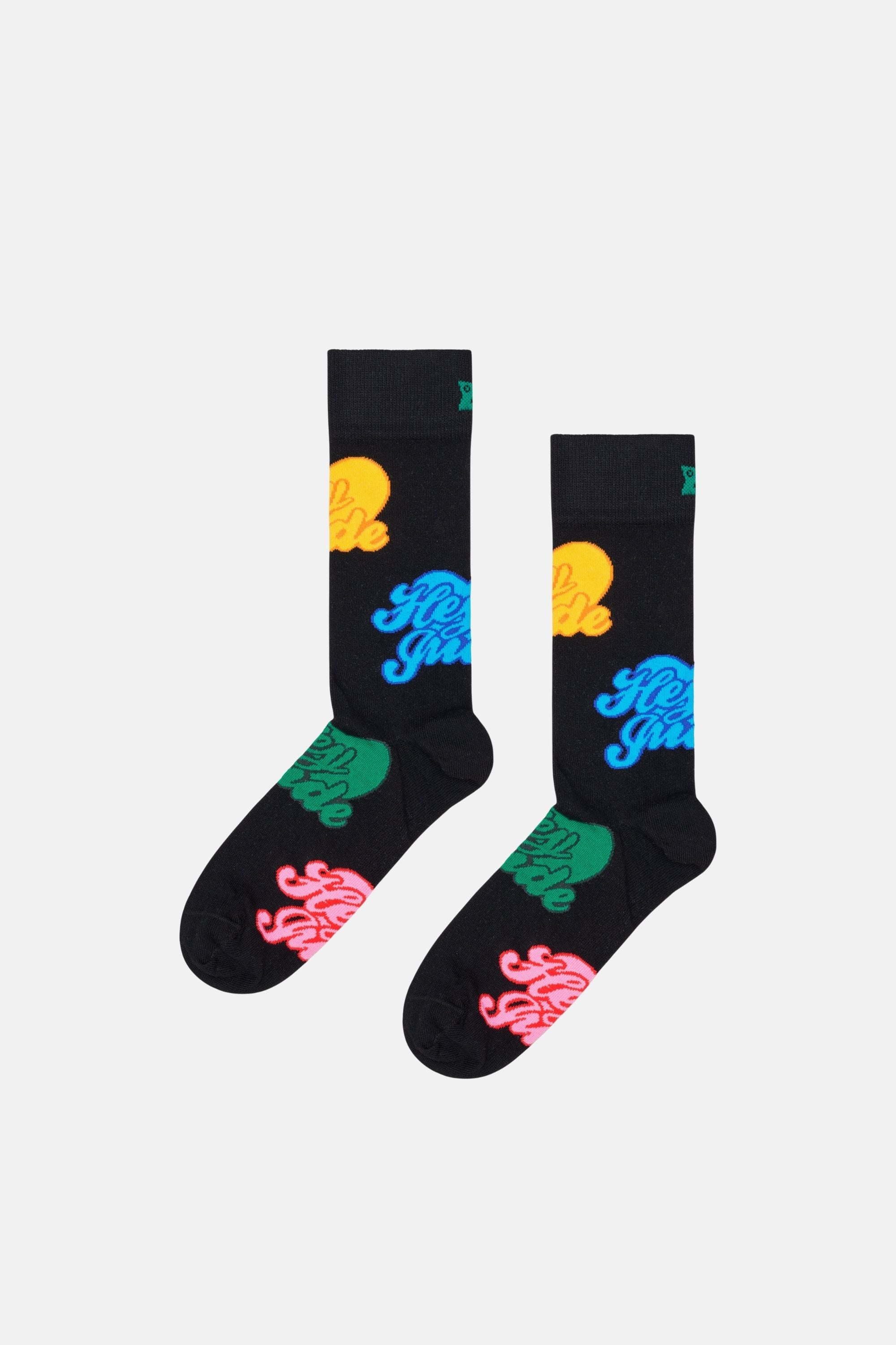 Happy Socks - Erkek Çok Renkli The Beatles Desenli 3’lü Çorap Seti