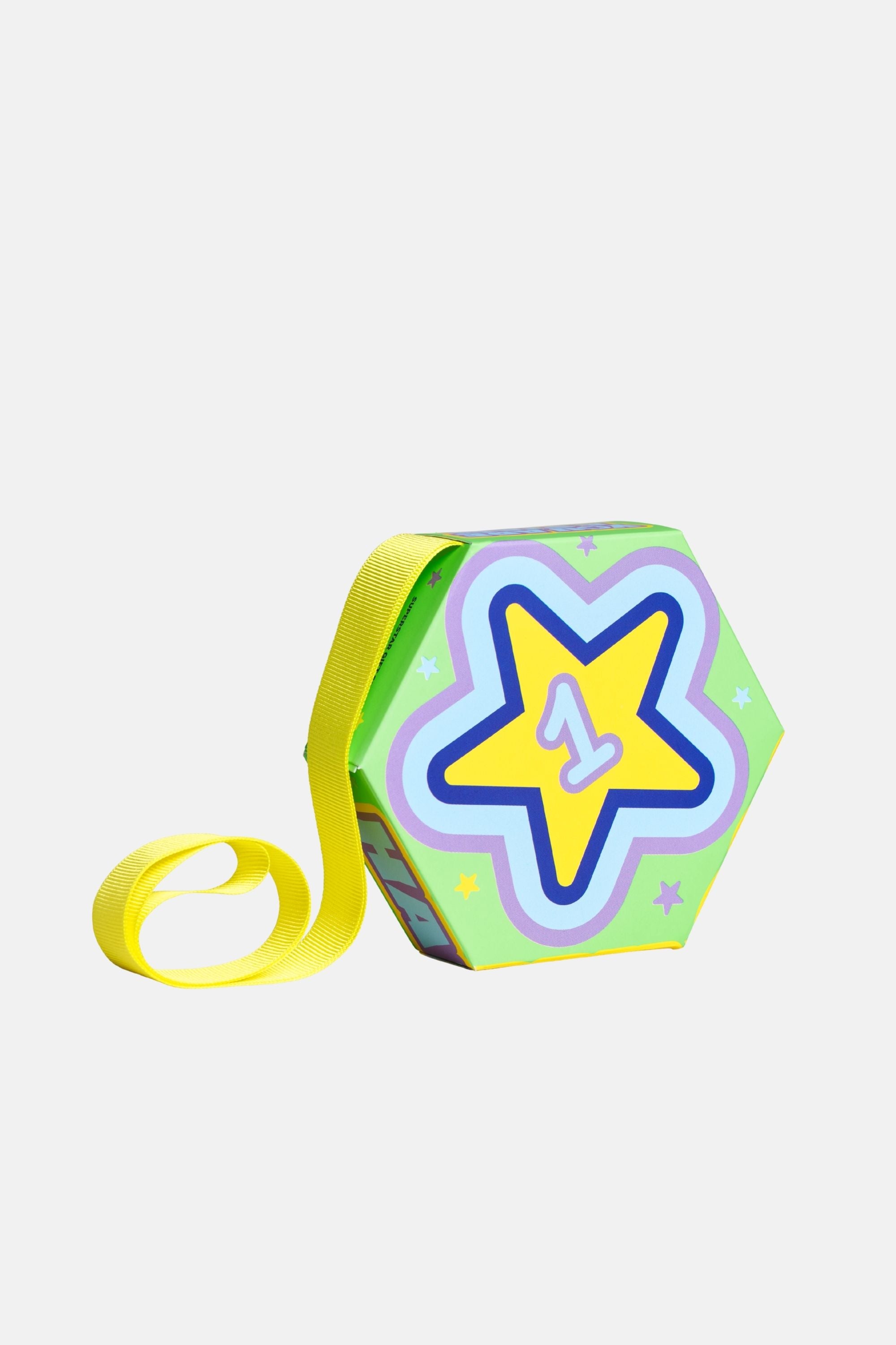 Happy Socks - Yeşil Yıldız Desenli 1'li Pamuklu Çorap Seti