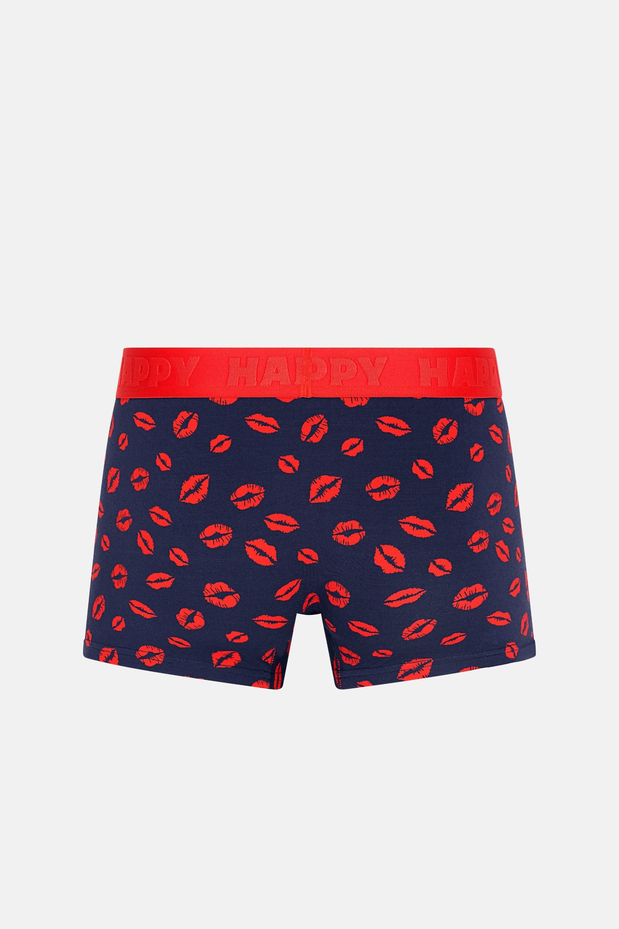 Happy Socks - Erkek Lacivert Dudak Desenli Boxer