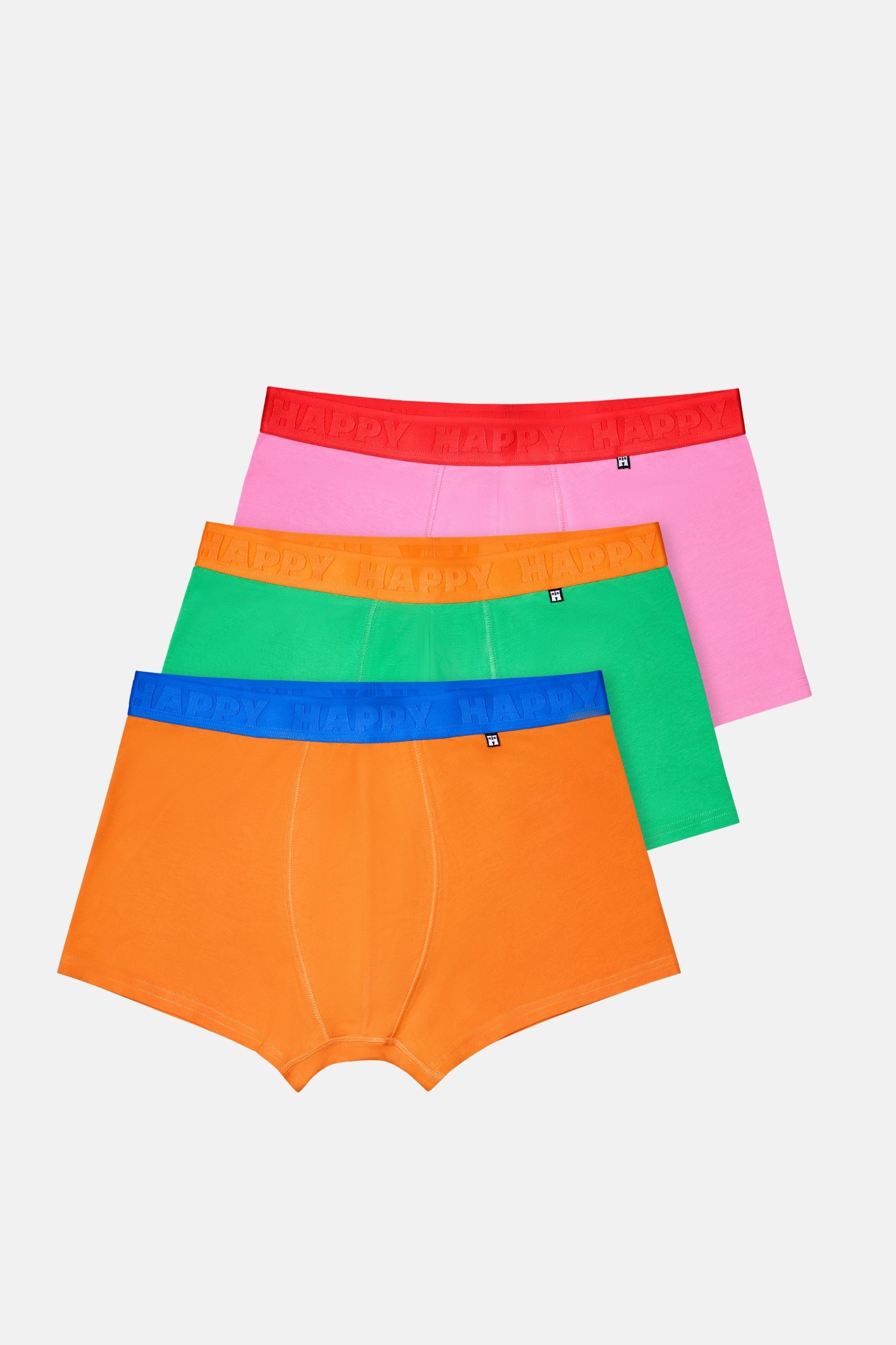 Happy Socks - Erkek Çok Renkli 3'lü Boxer Seti