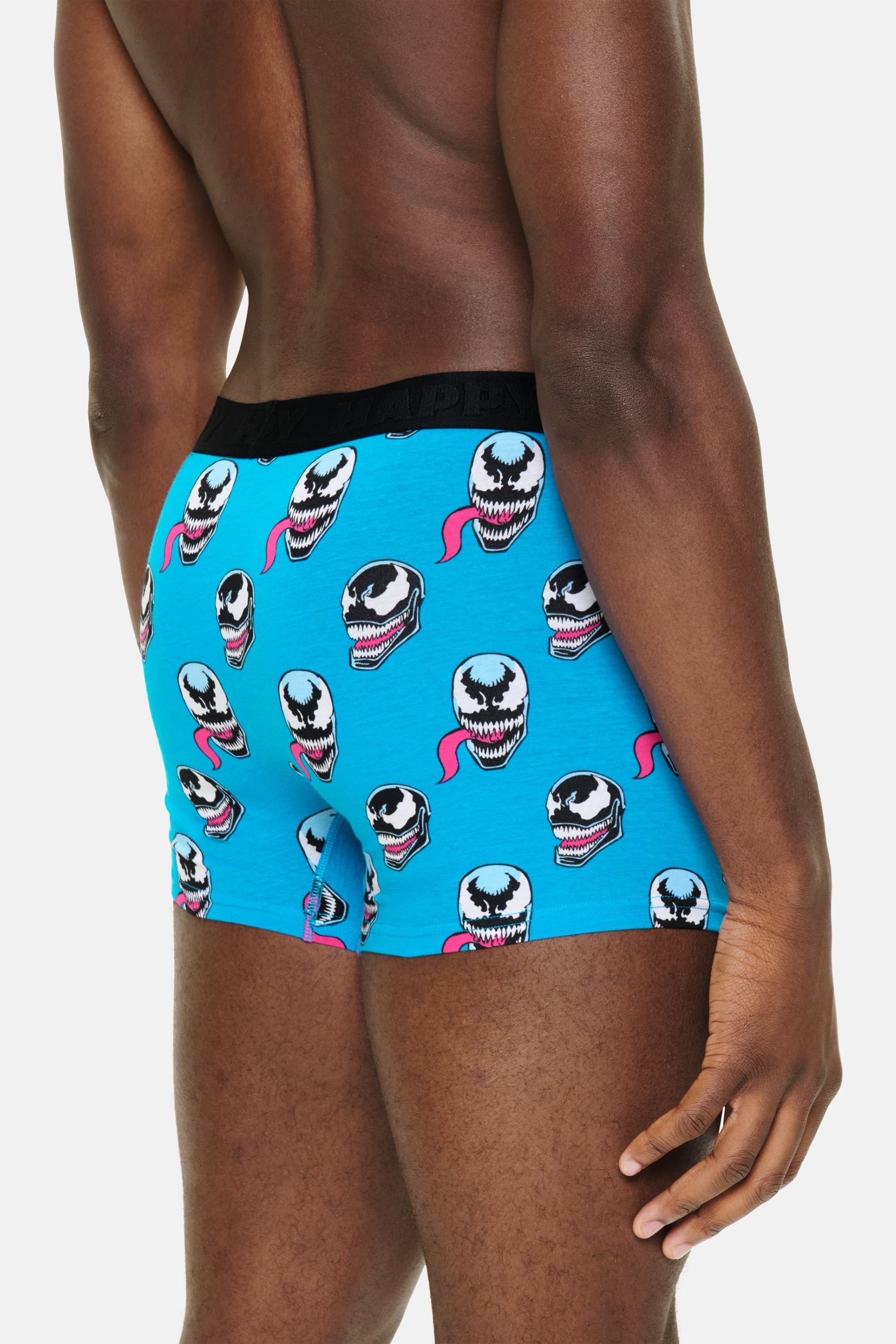 Happy Socks - Erkek Mavi Venom Desenli Boxer
