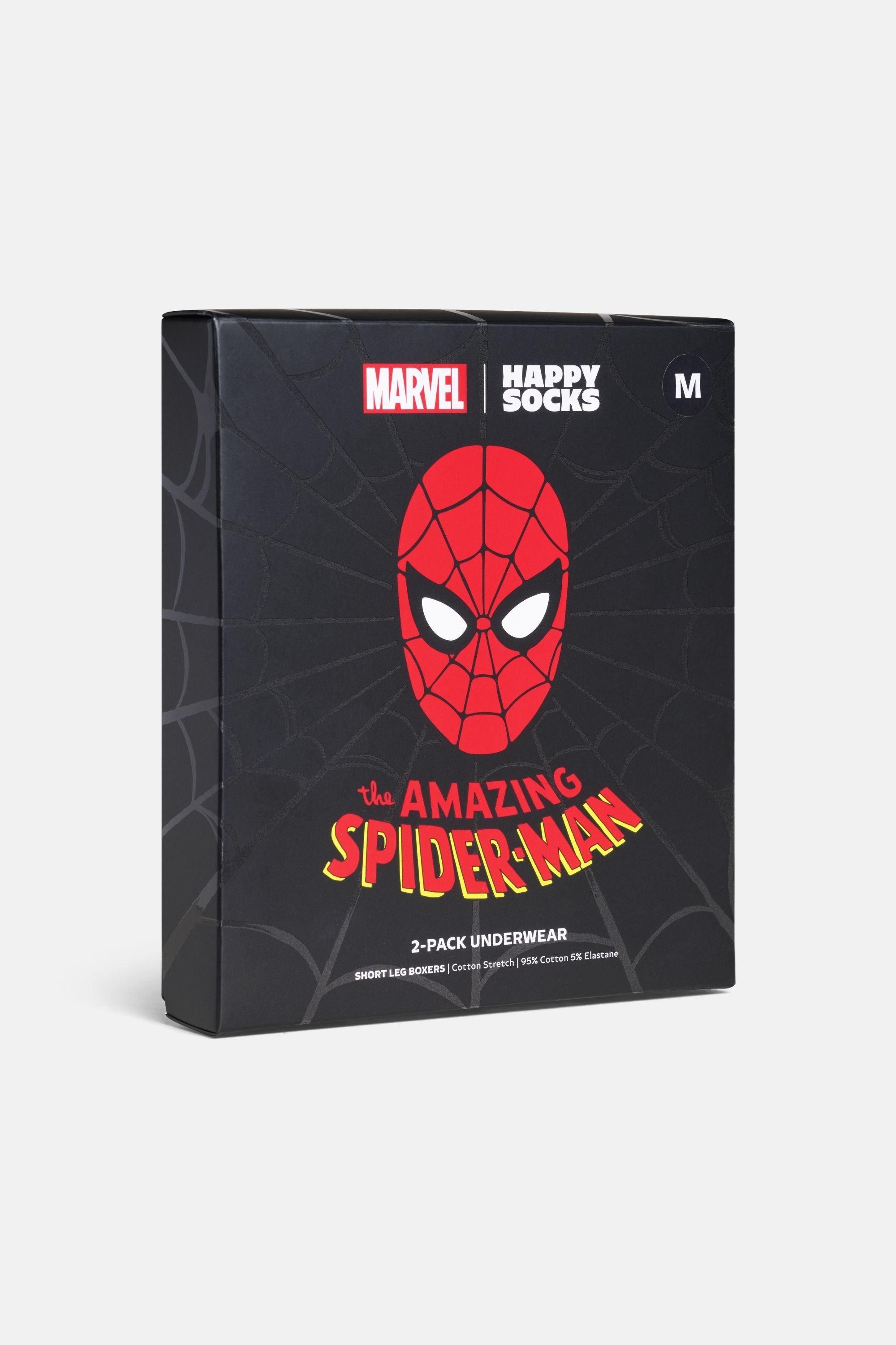 Happy Socks - Erkek Çok Renkli Spıder-Man Desenli 2'li Boxer Seti