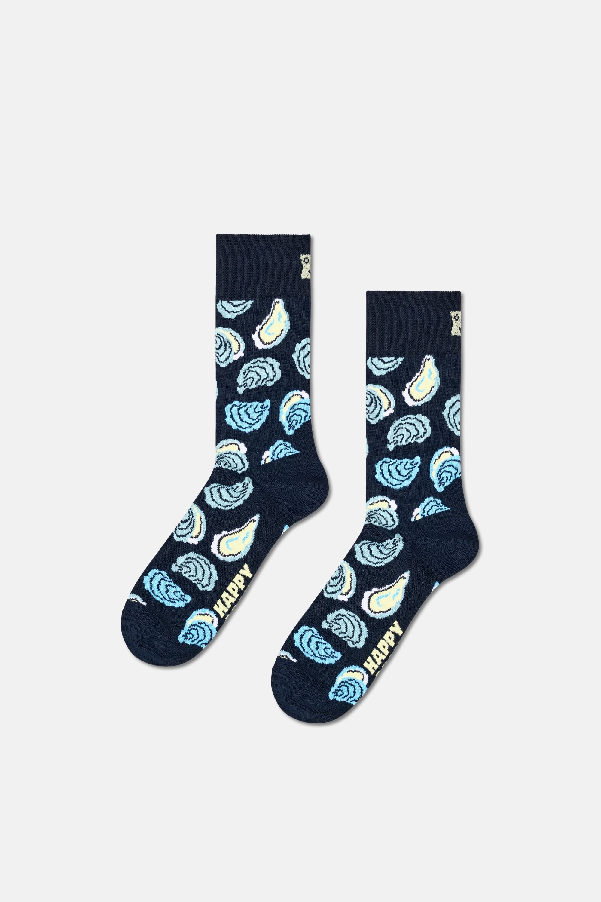 Happy Socks - Çok Renkli İstiridye Desenli 3'lü Pamuklu Çorap Seti