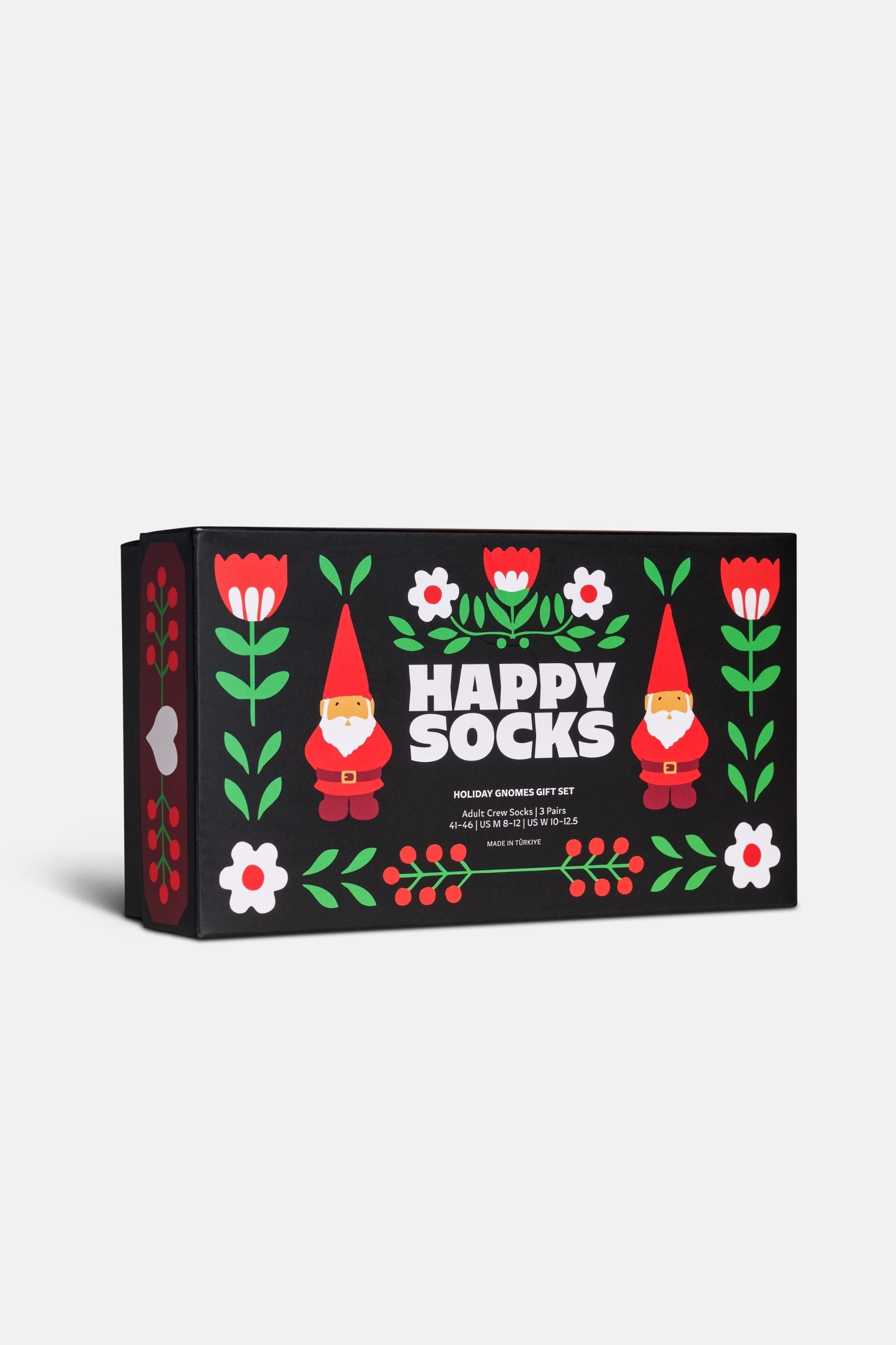 Happy Socks - Çok Renkli Kutlama Desenli 3'lü Pamuklu Çorap Seti