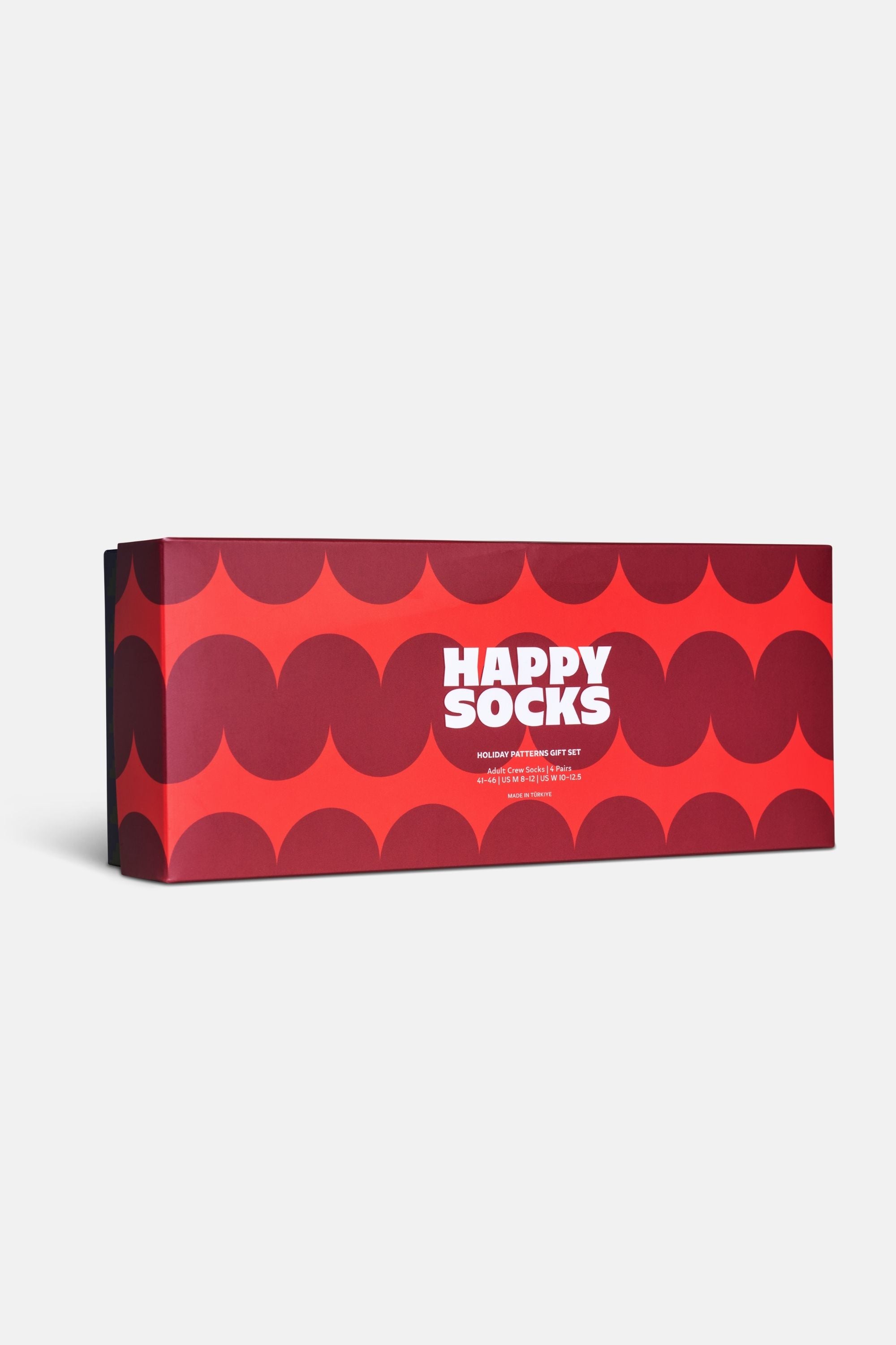 Happy Socks - Çok Renkli Nokta ve Çizgi Desenli 4'lü Pamuklu Çorap Seti