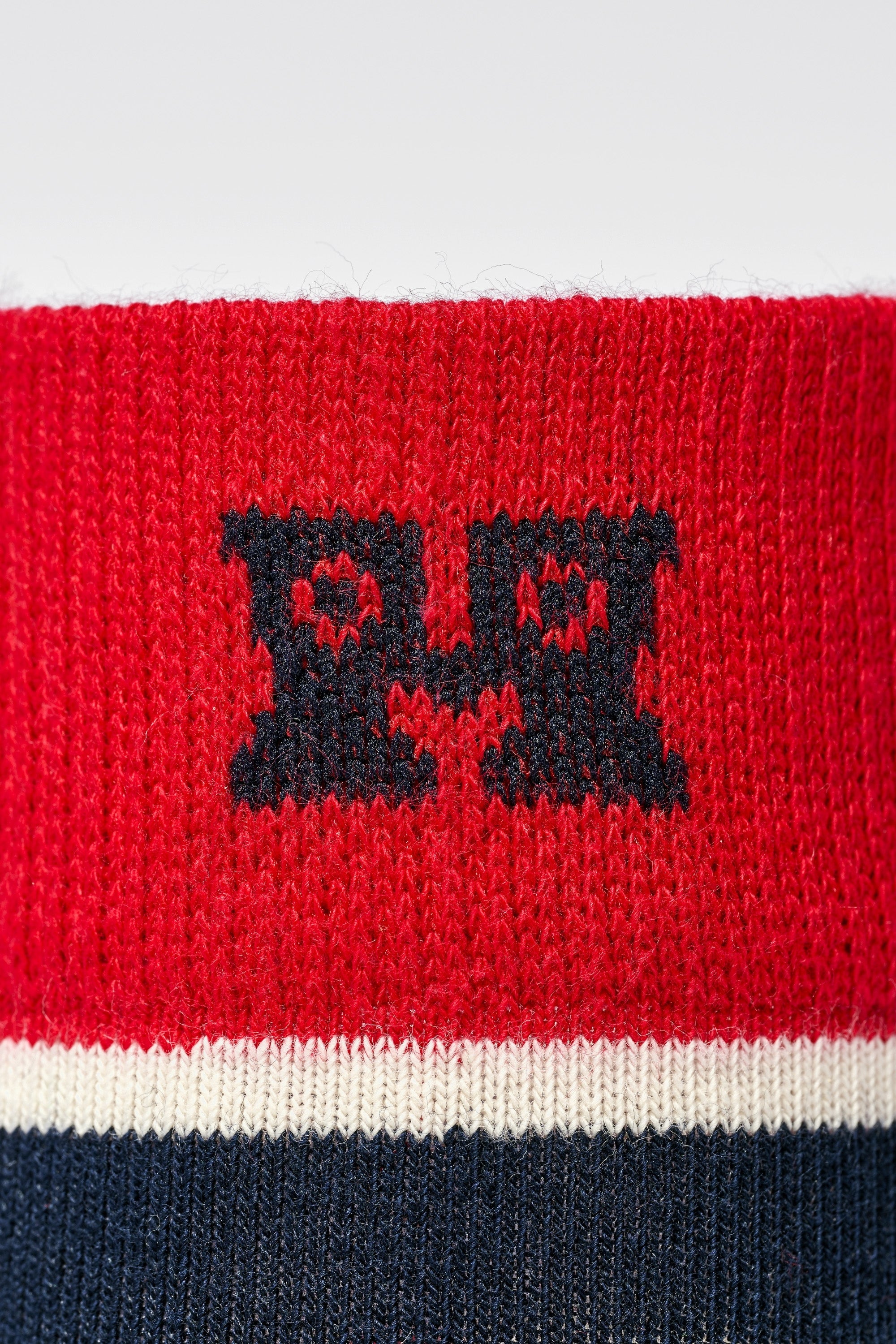 Happy Socks - Kadın Kırmızı Çok Renkli Çizgili Desenli Pamuklu Çorap