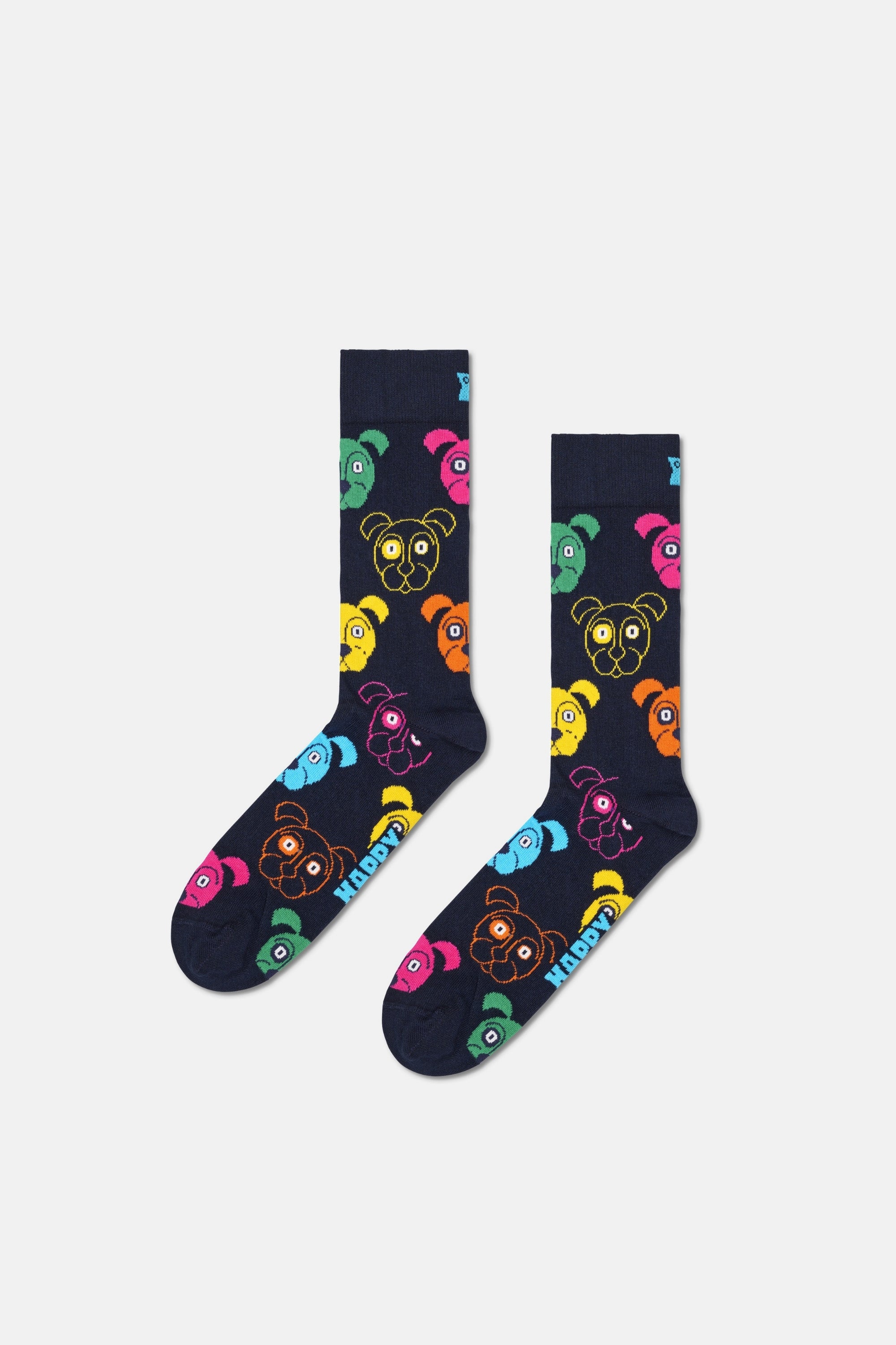 Happy Socks - Unısex Köpek Desenli Pamuklu 3’lü Çorap Seti
