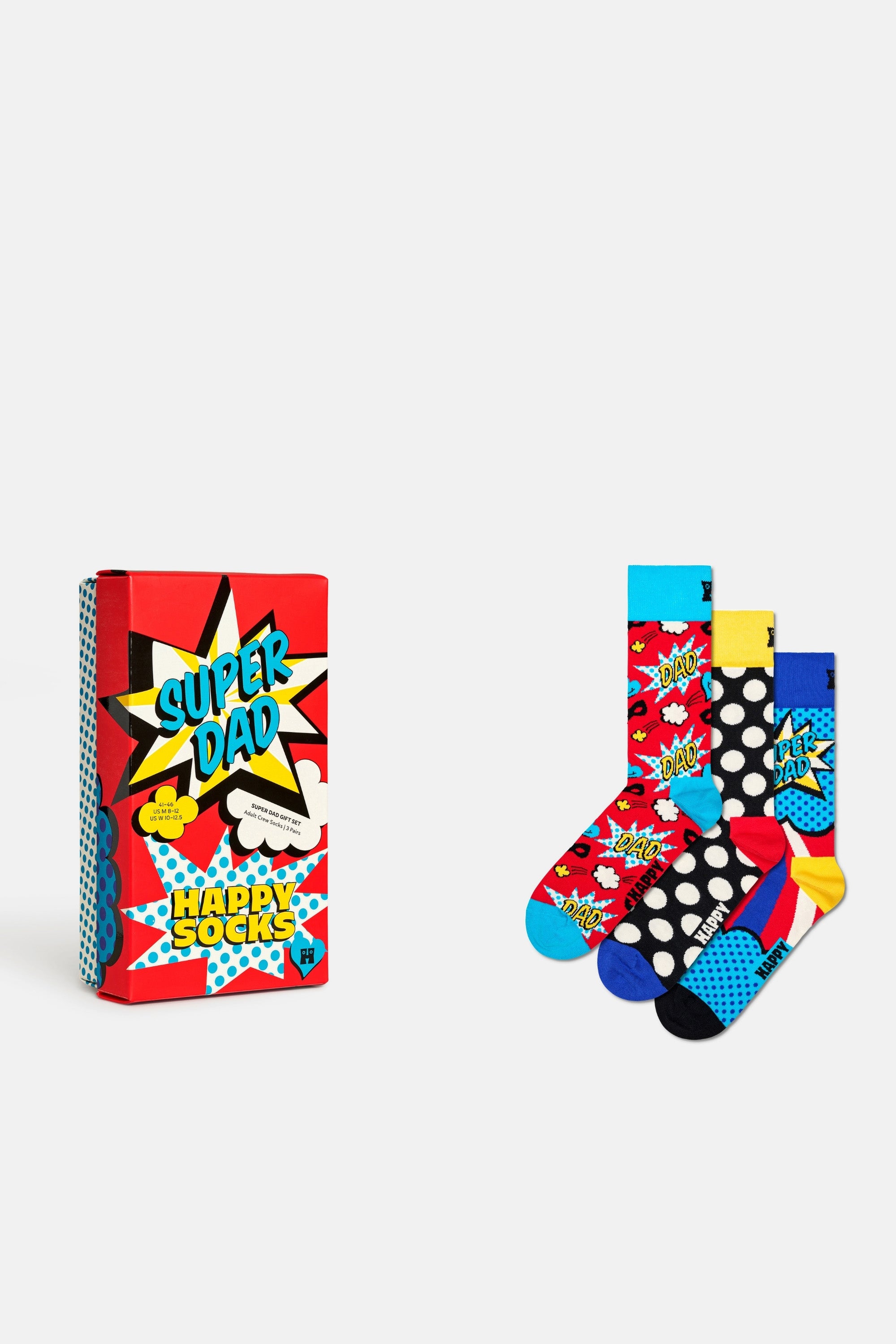 Happy Socks - 3'li Süper Baba Çorap Hediye Seti