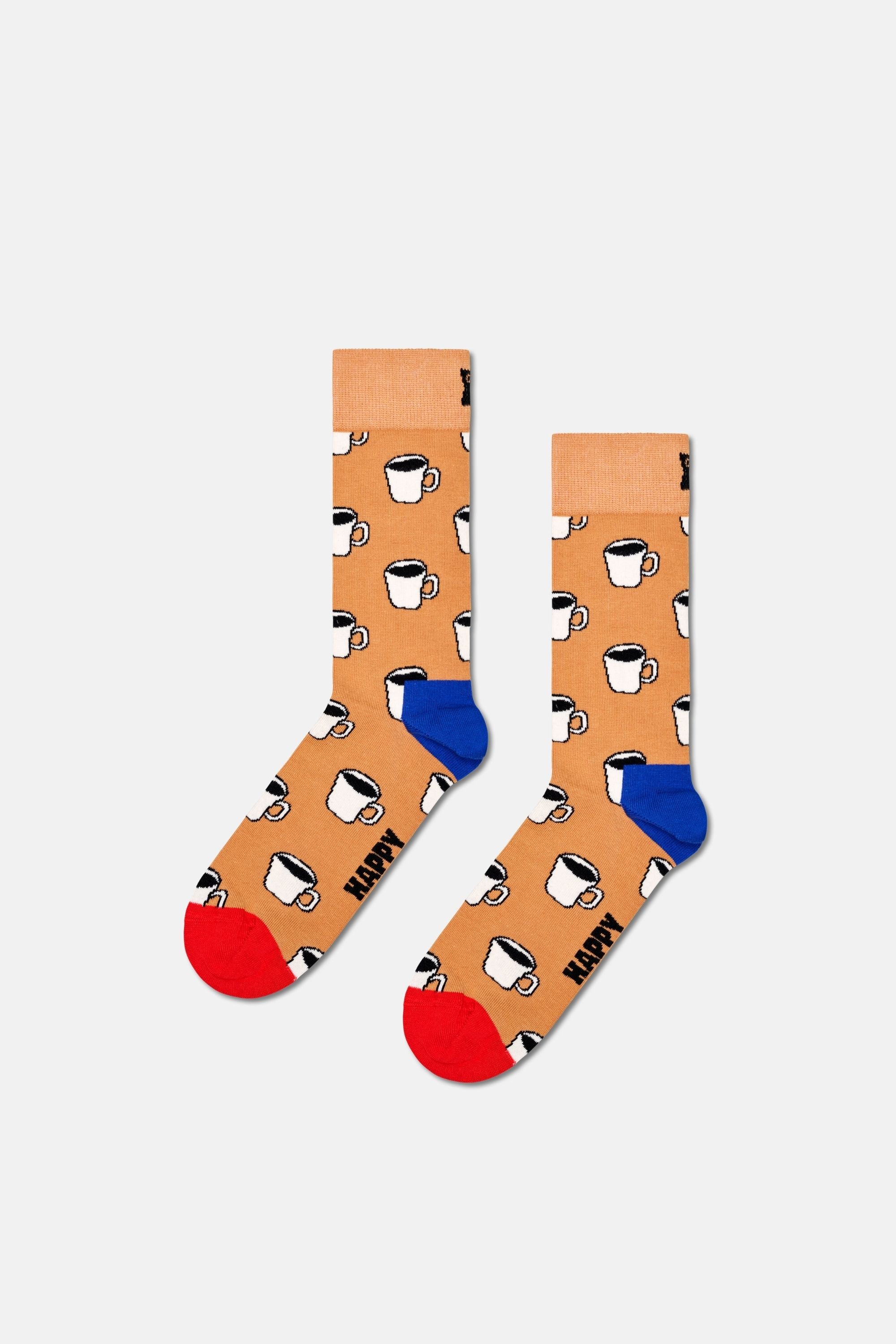 Happy Socks - Erkek Kahverengi Kahve Fincanı Temalı Çorap Hediye Seti