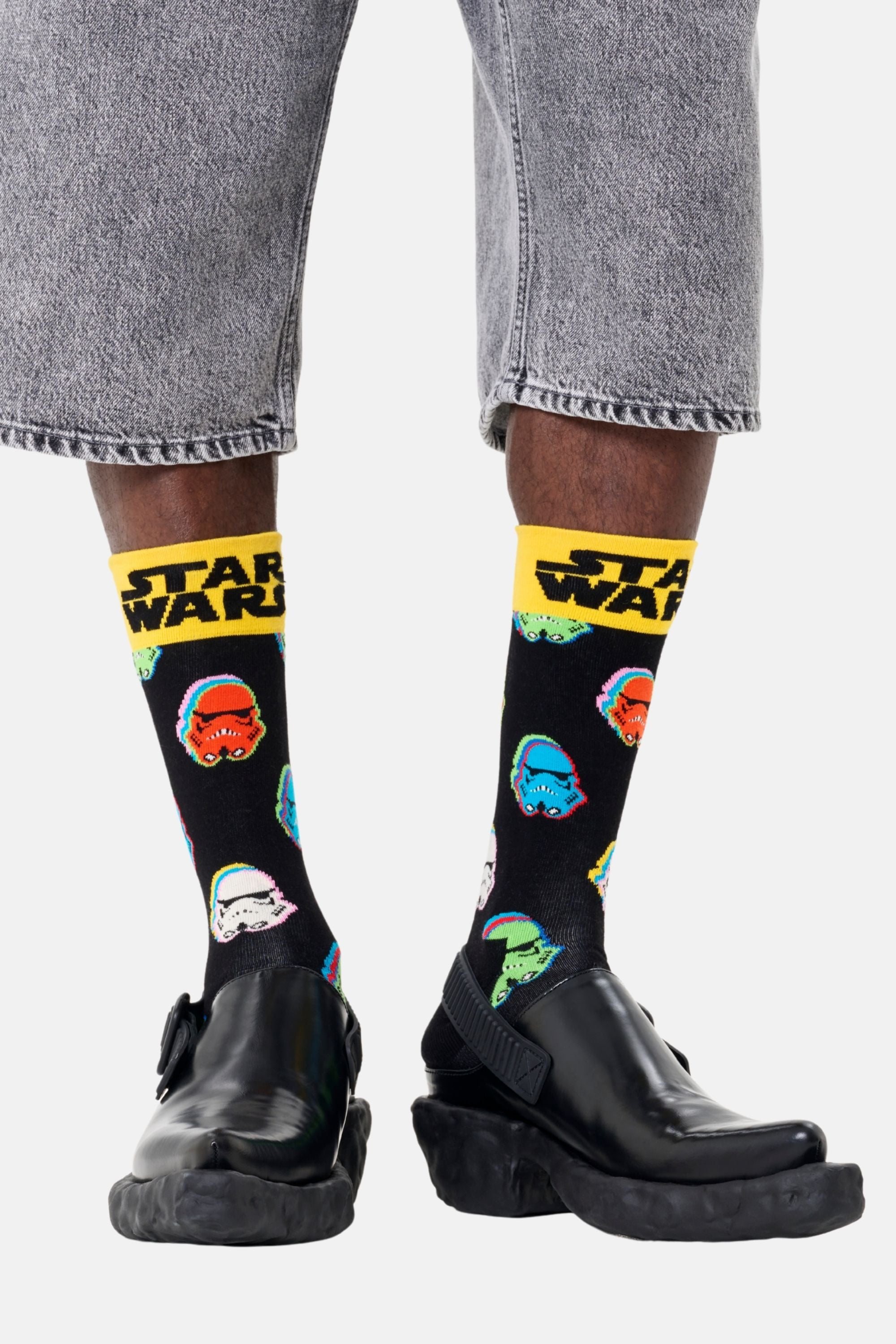 Happy Socks - Çok Renkli Star Wars Stormtrooper Figürlü Çorap