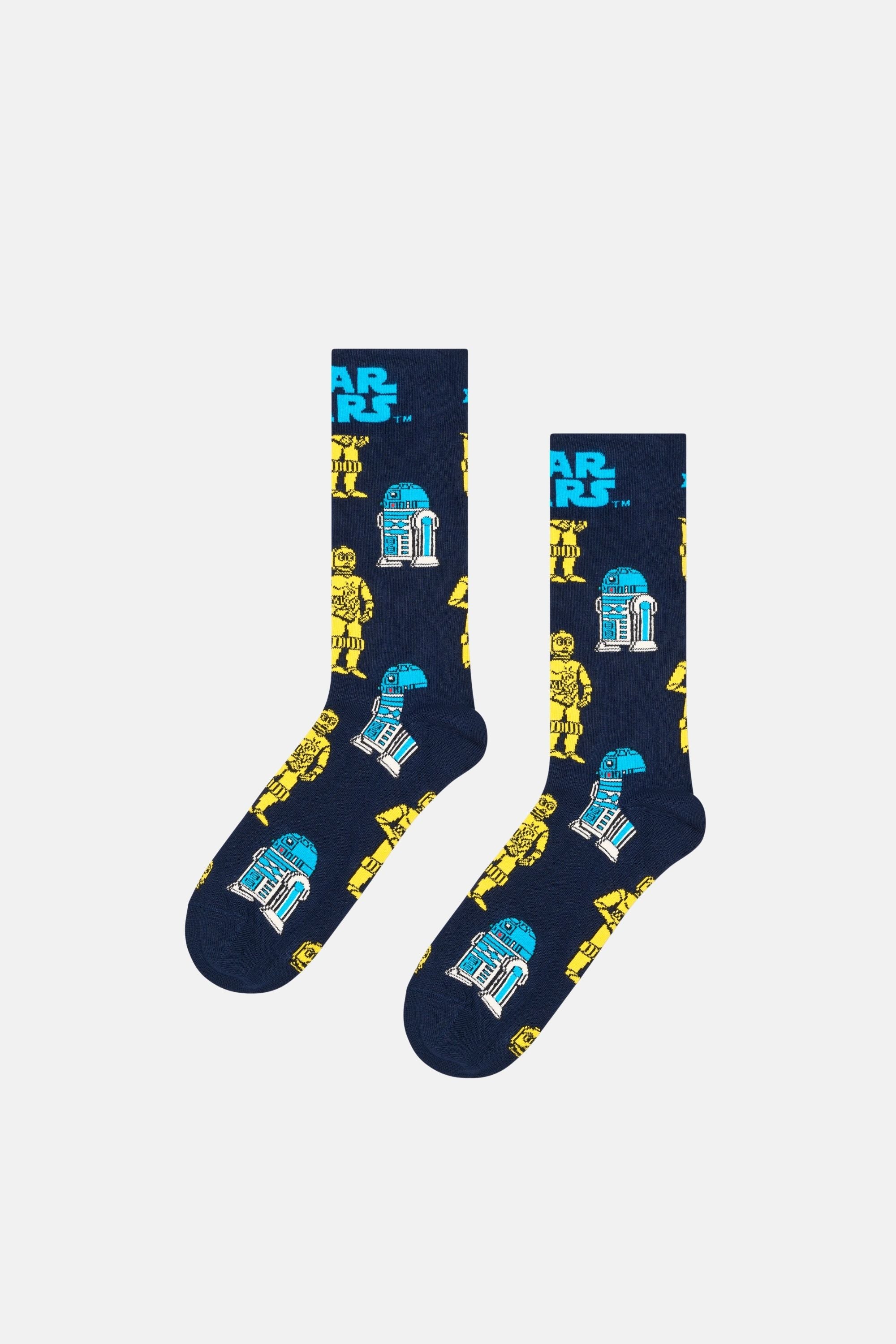 Happy Socks - Çok Renkli Star Wars Figürlü 6Lı Çorap Seti