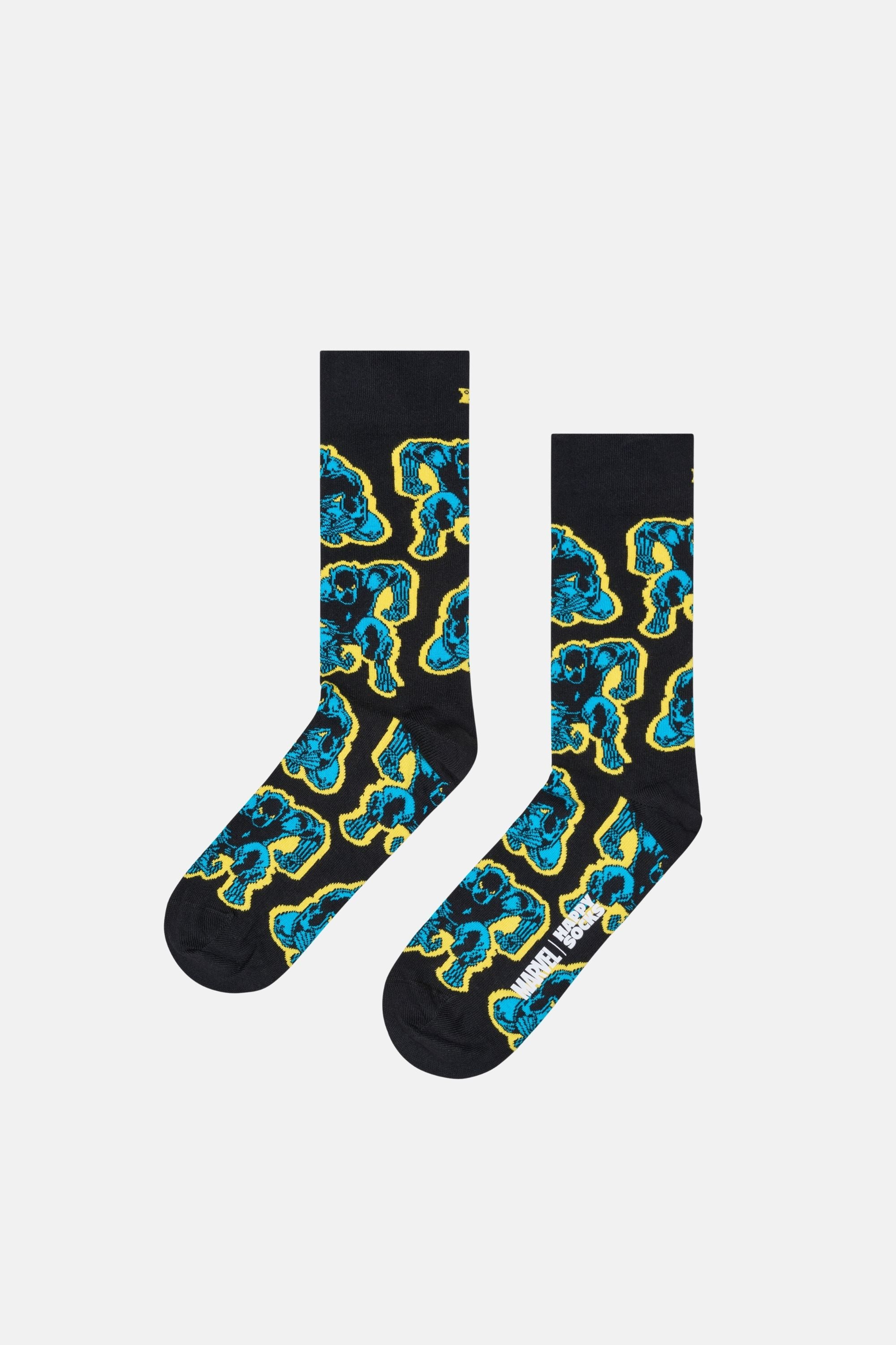 Happy Socks - Siyah Marvel Avengers Black Panther Çorap