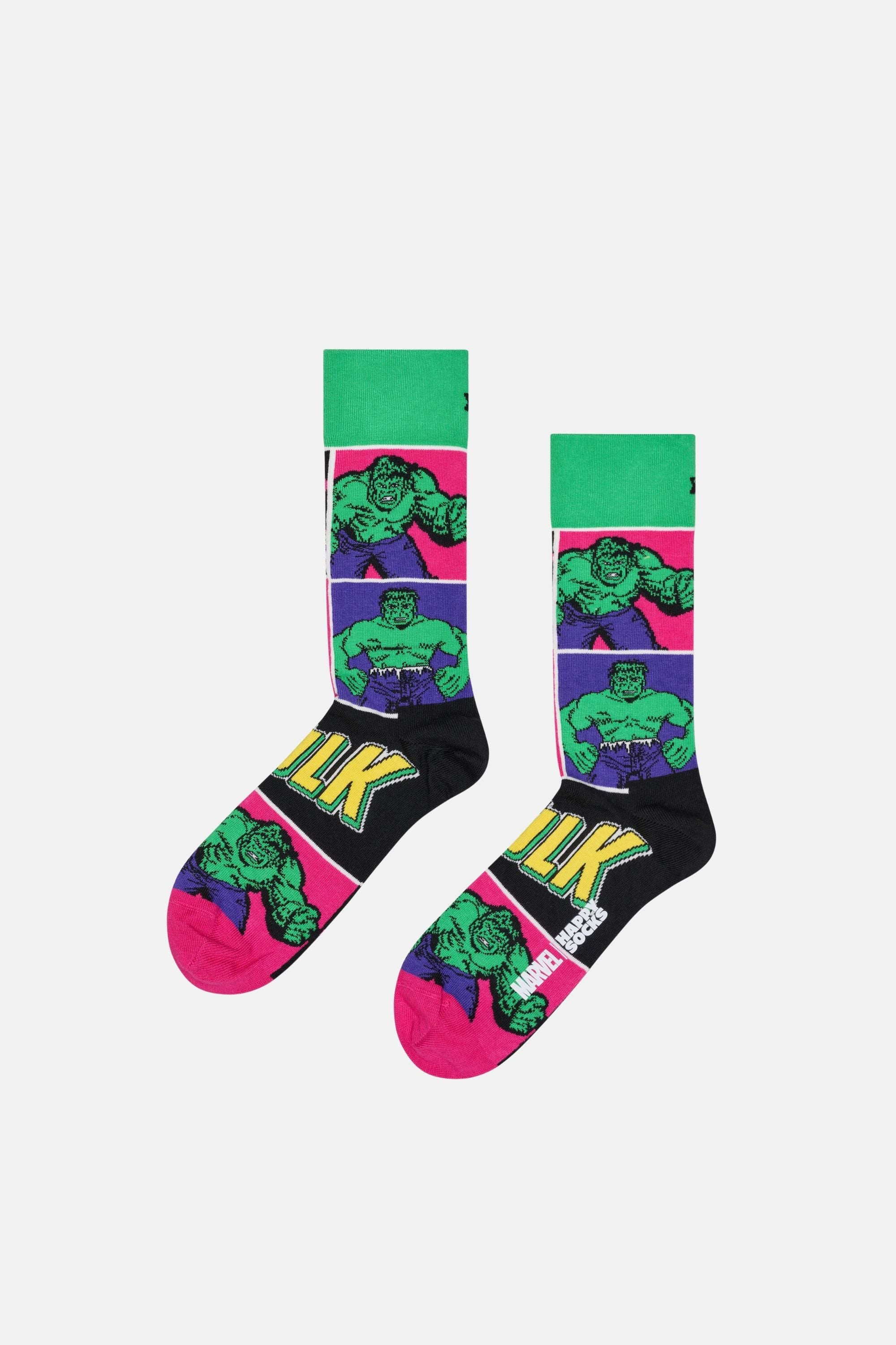 Happy Socks - Yeşil Marvel Avengers Hulk Çorap