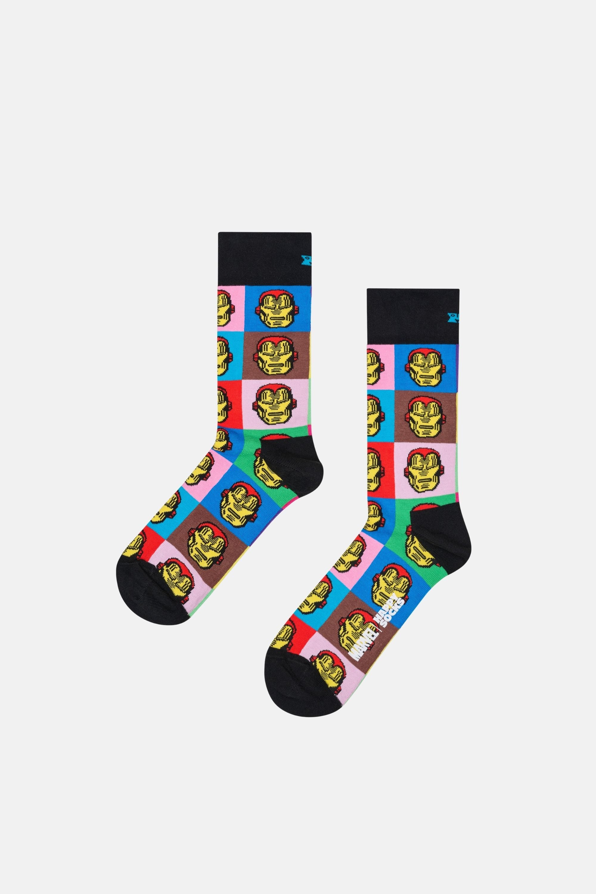 Happy Socks - Çok Renkli Marvel Avengers Figürlü 3Lü Çorap Seti