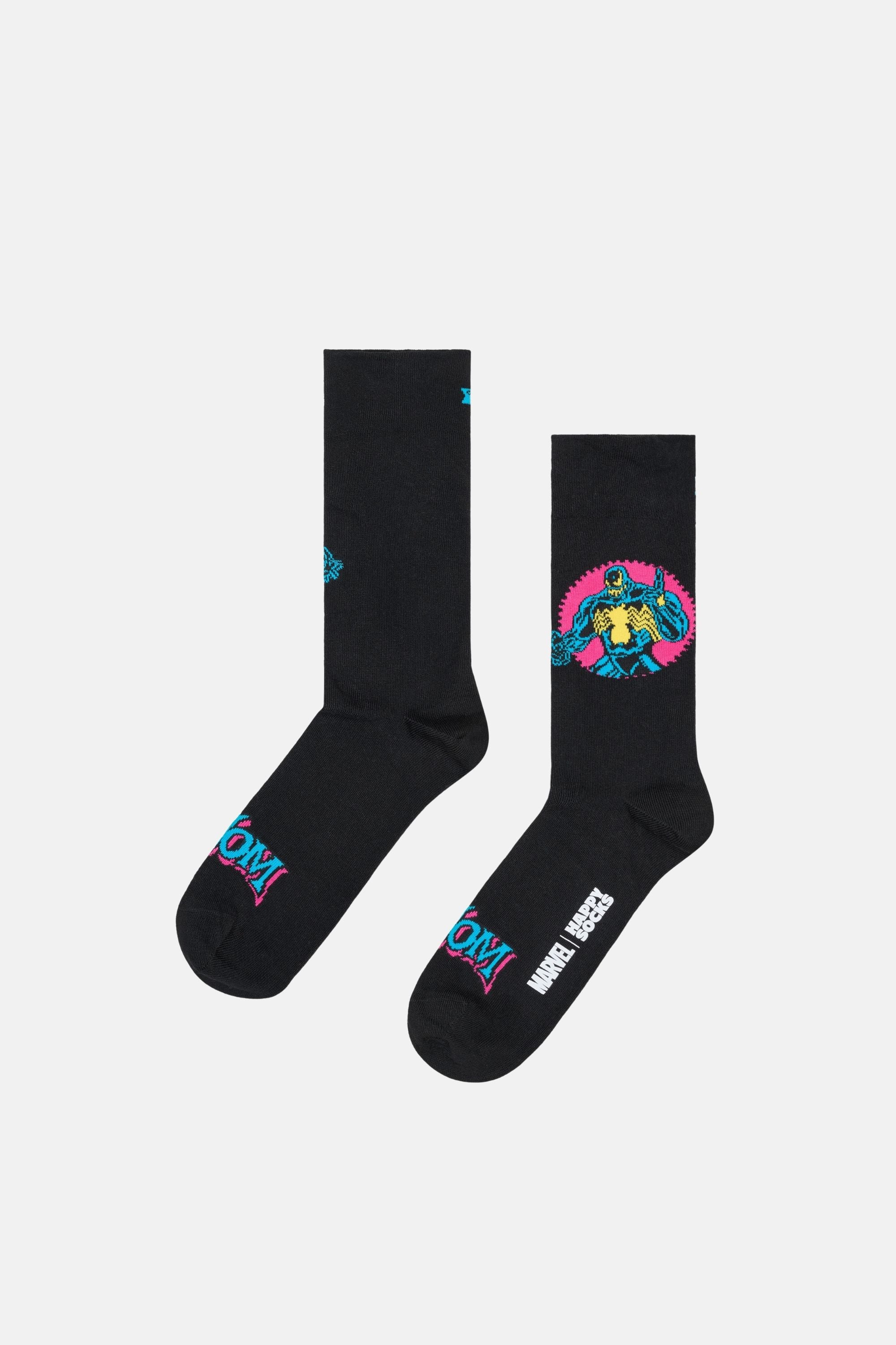 Happy Socks - Çok Renkli Marvel Spider - Man Figürlü 6Lı Çorap Seti