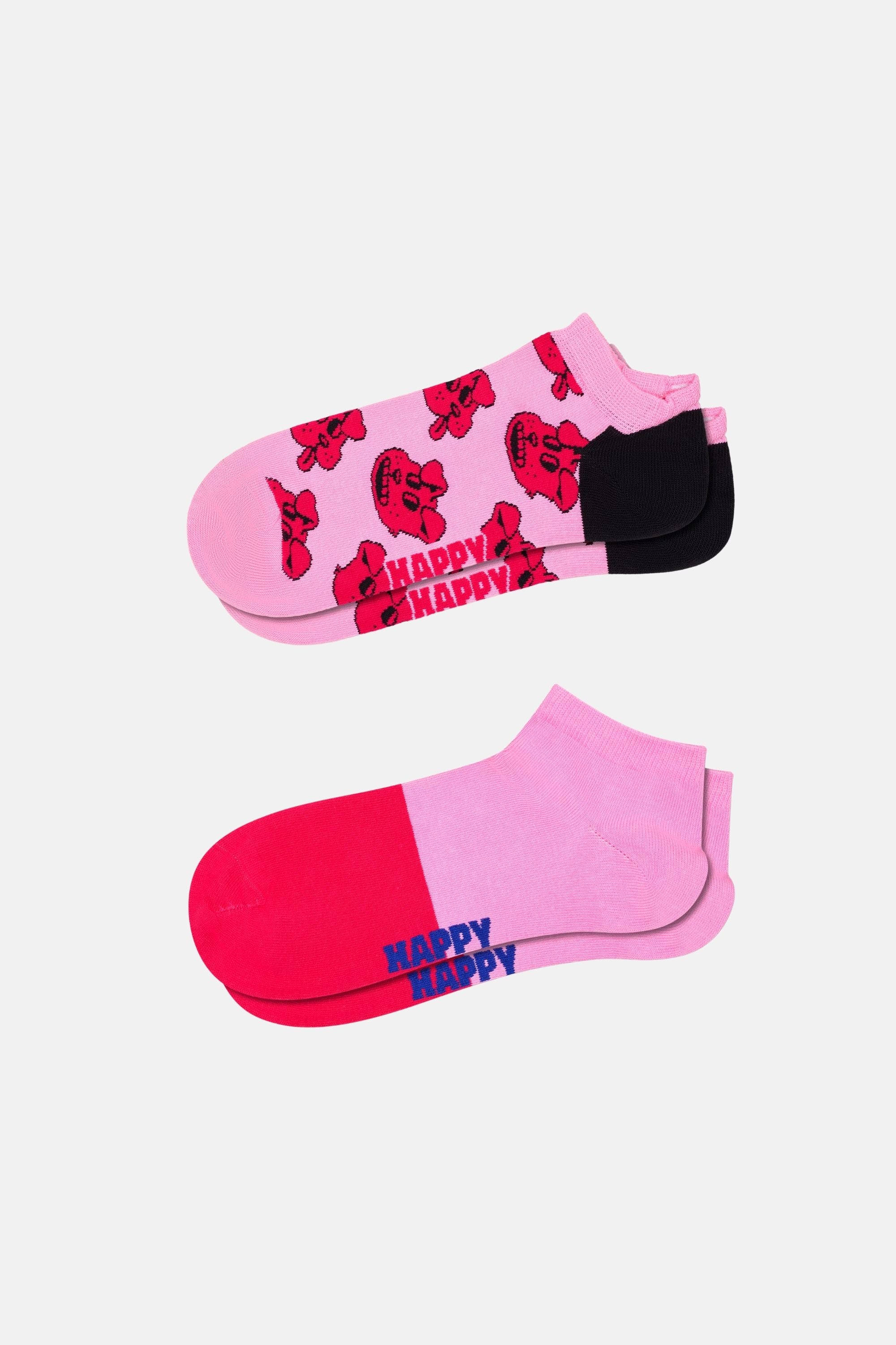 Happy Socks - Çok Renkli Yıldız Desenli 2Li Çorap Seti